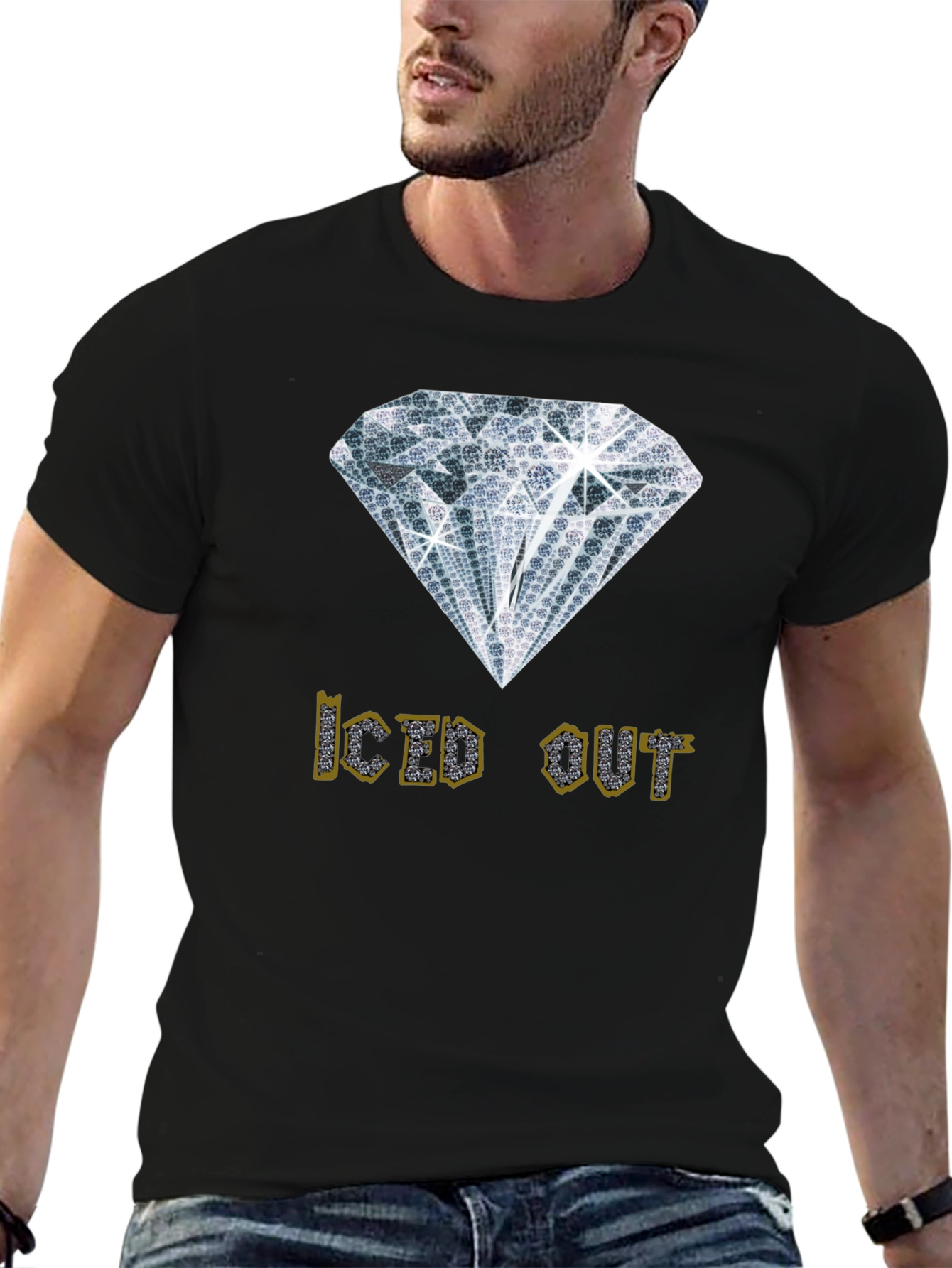 Iced Out Graphic Tee - Diamond Design