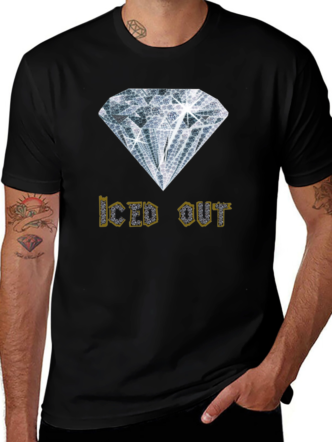 Iced Out Graphic Tee - Diamond Design