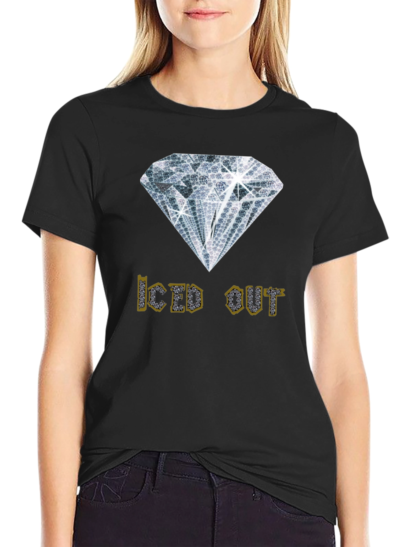 Iced Out Graphic Tee - Diamond Design
