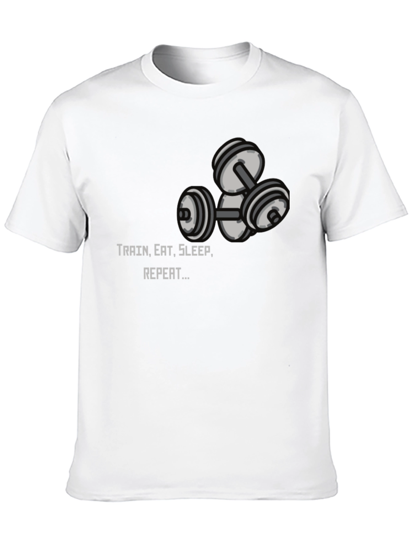 Train Eat Sleep Repeat Graphic Tee - Black