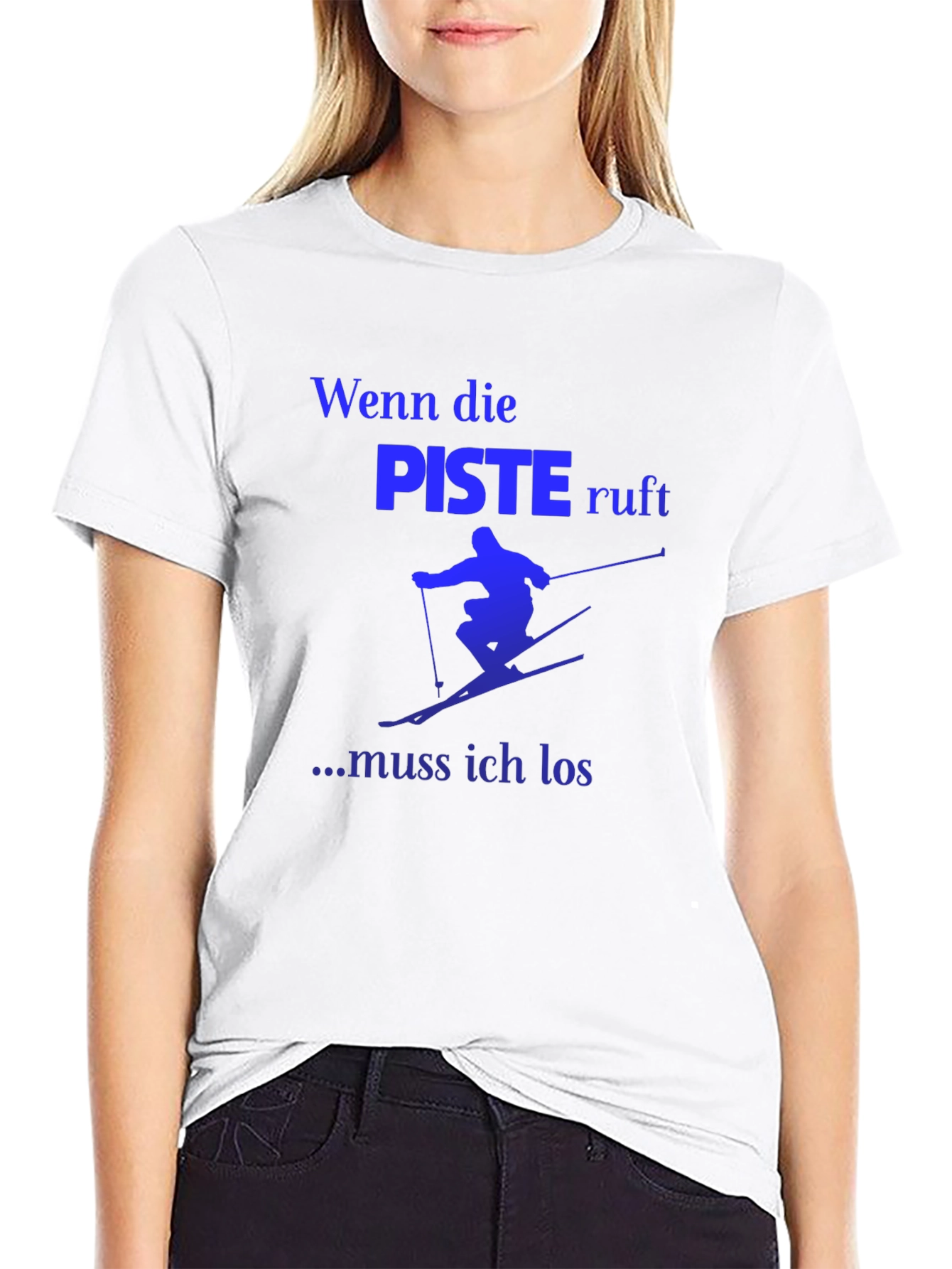 Skiing T-Shirt - Wenn die Piste ruft