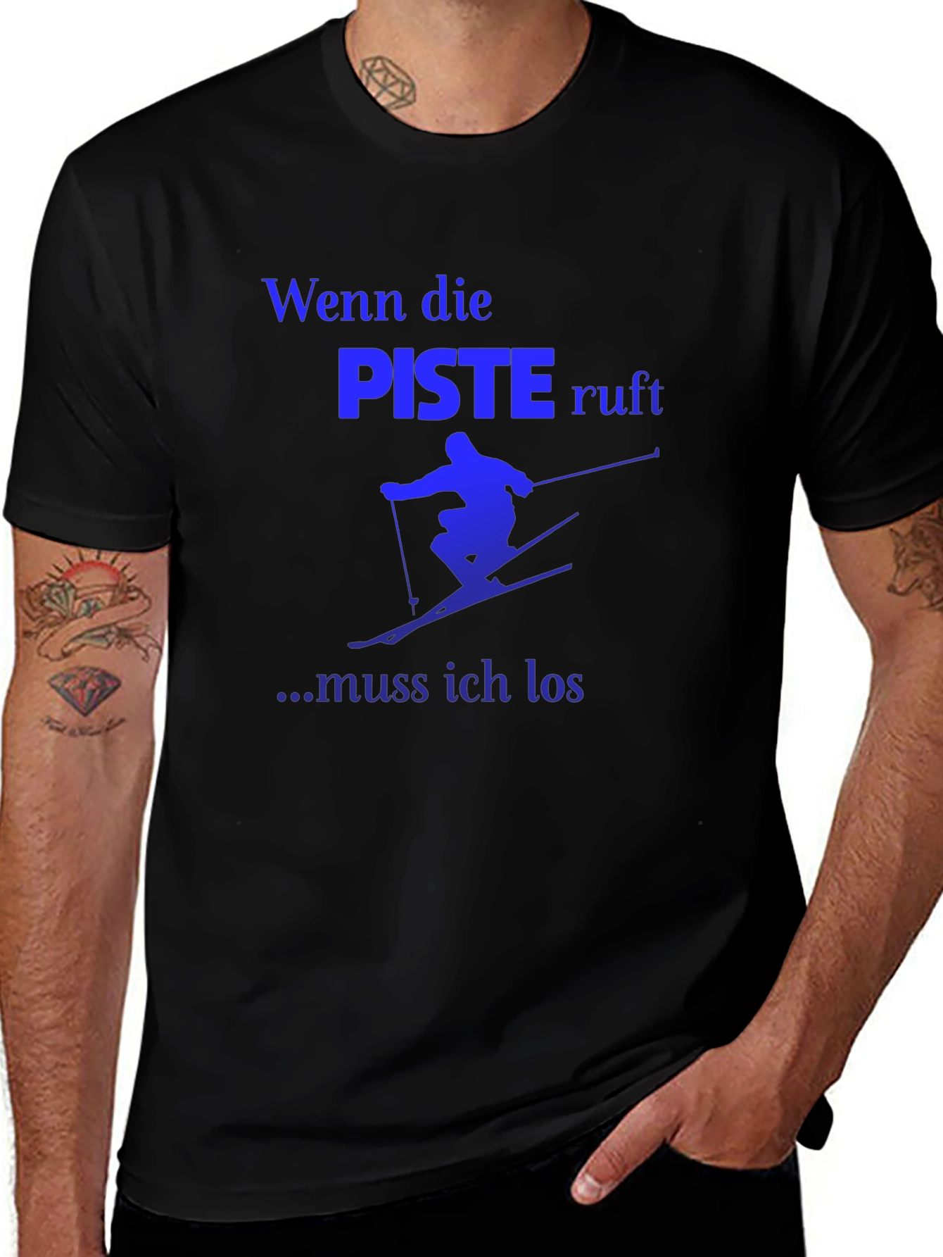 Skiing T-Shirt - Wenn die Piste ruft