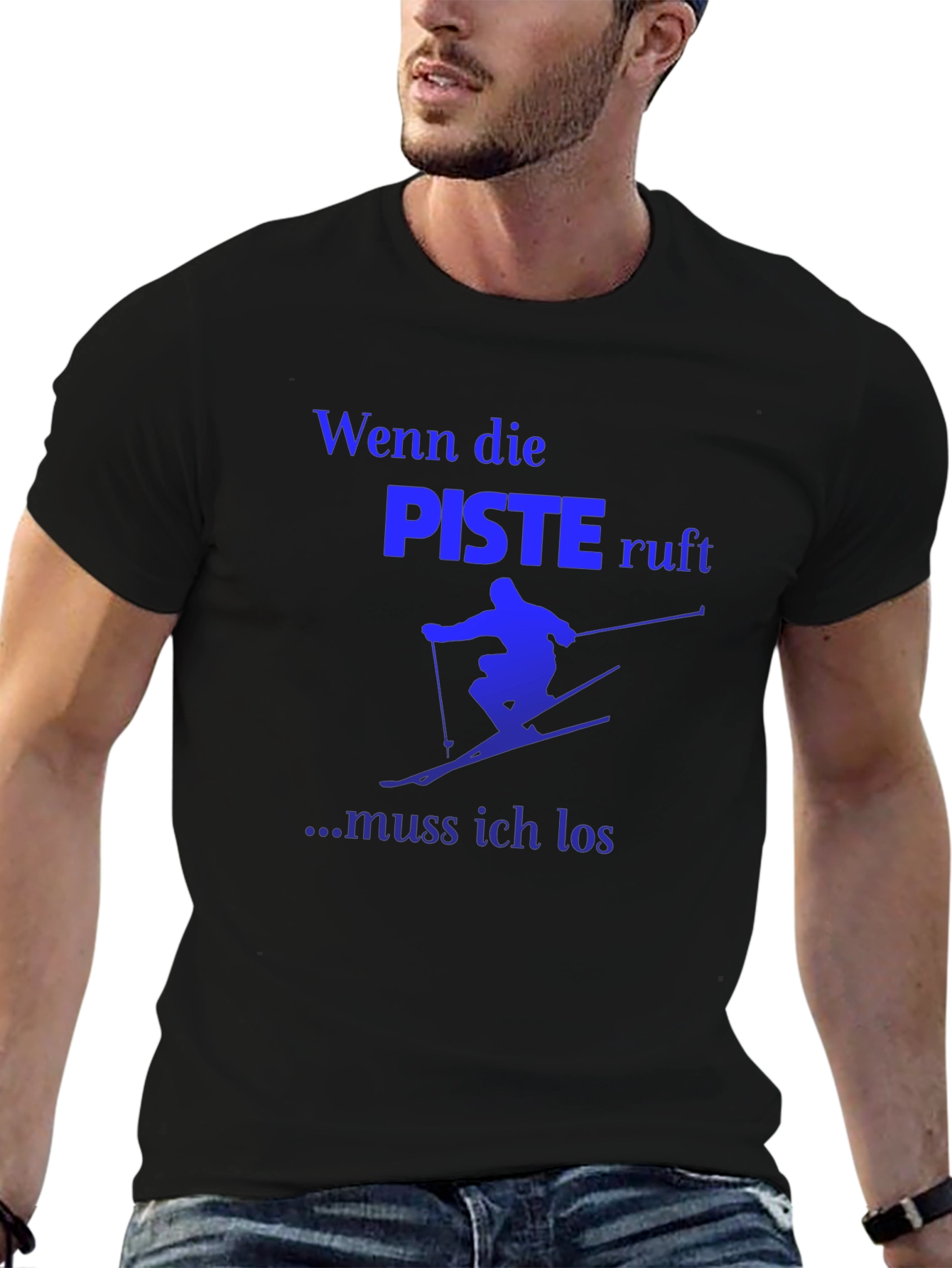 Skiing T-Shirt - Wenn die Piste ruft