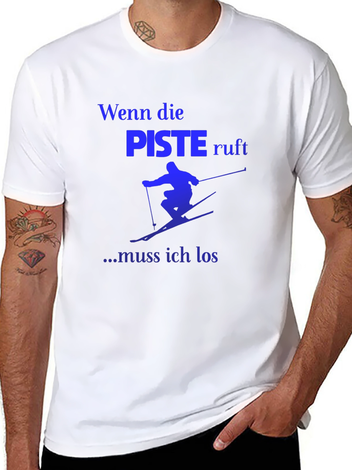 Skiing T-Shirt - Wenn die Piste ruft