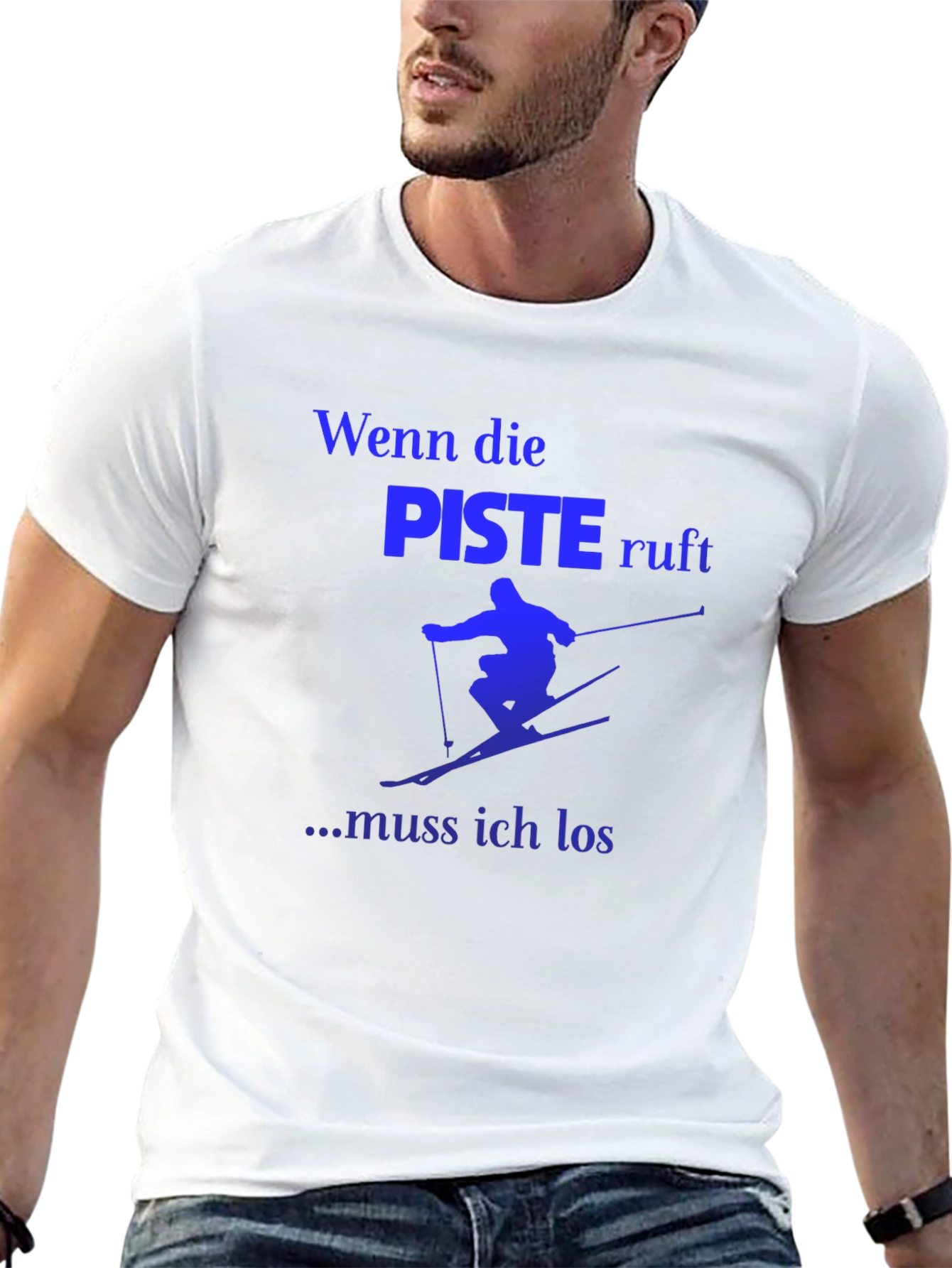 Skiing T-Shirt - Wenn die Piste ruft
