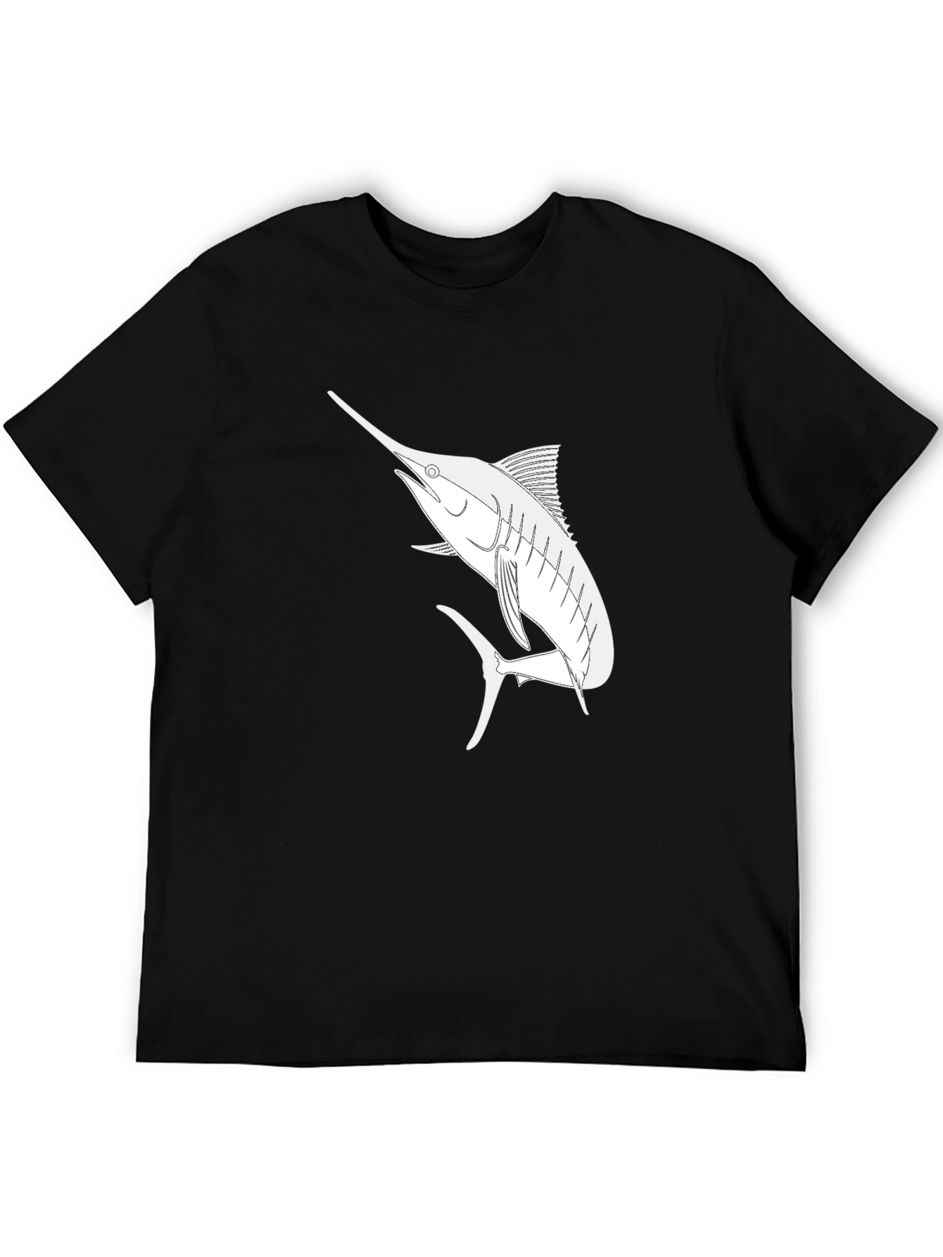 Marlin Graphic T-Shirt - Black Casual Style