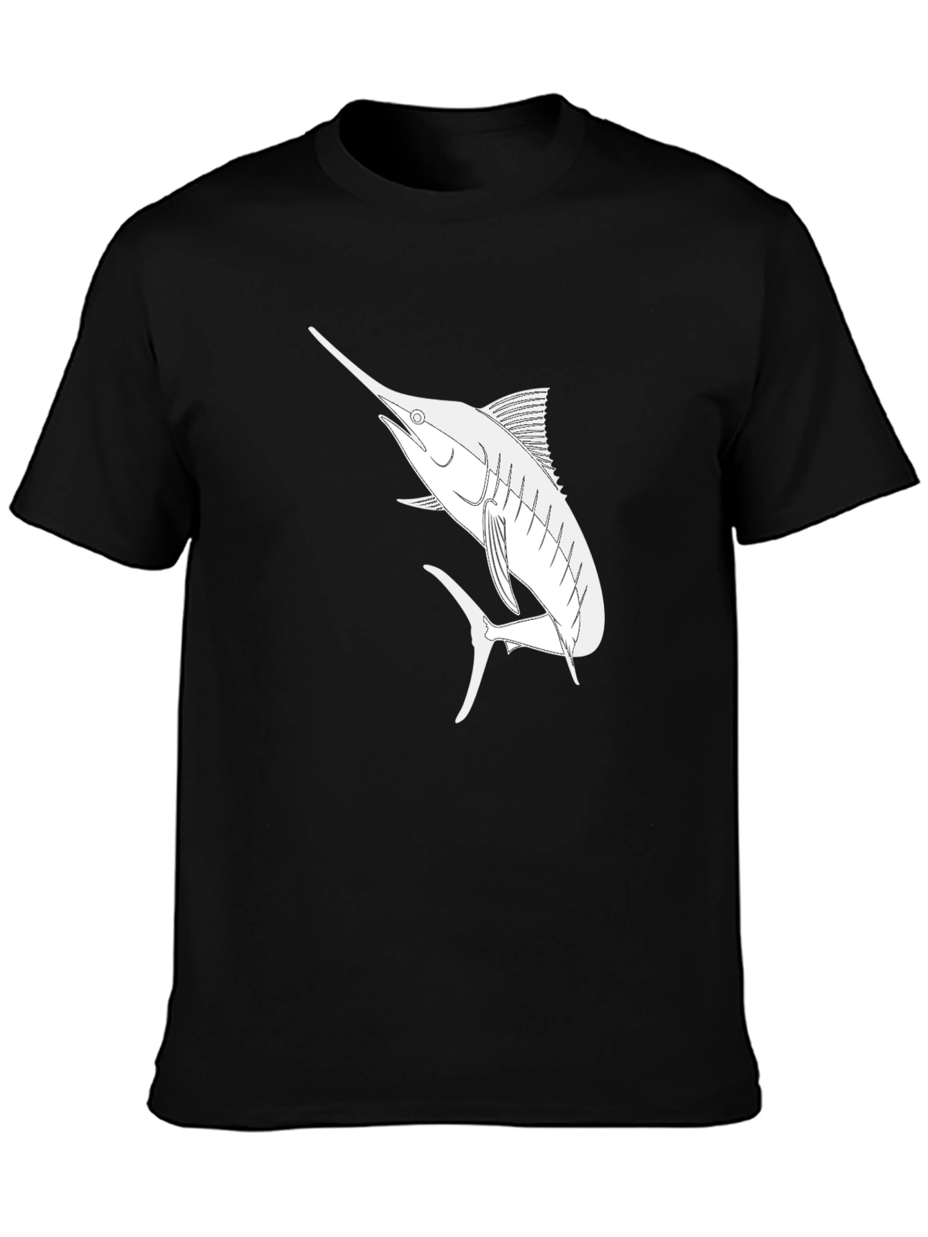 Marlin Graphic T-Shirt - Black Casual Style