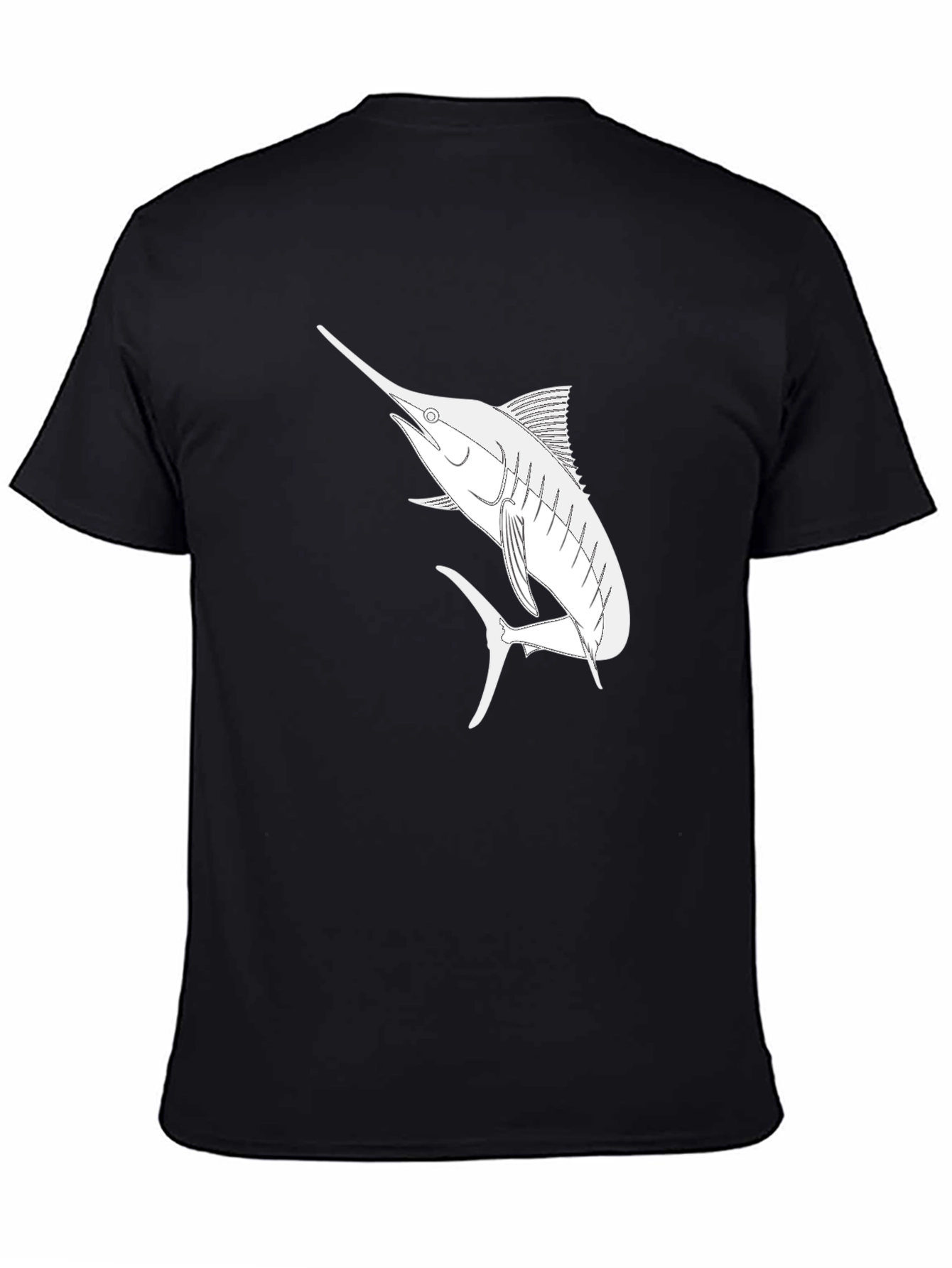 Marlin Graphic T-Shirt - Black Casual Style