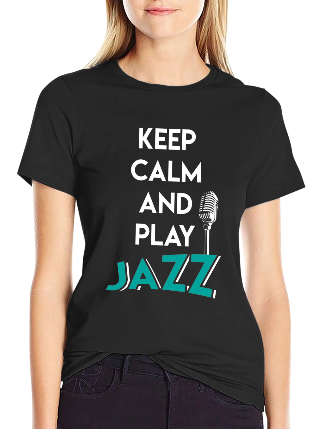 Keep Calm and Play Jazz Graphic Tee