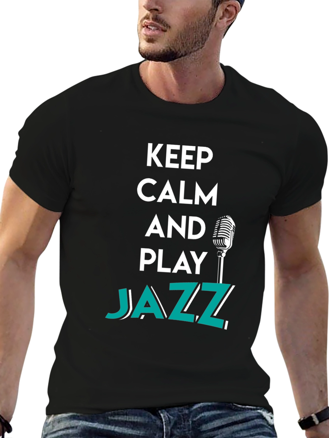 Keep Calm and Play Jazz Graphic Tee