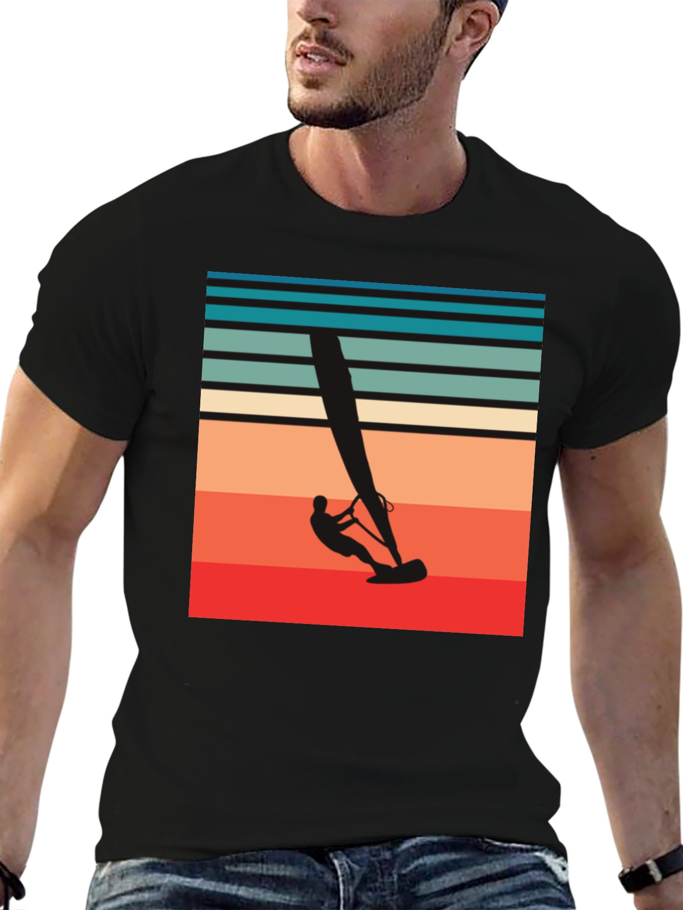 Retro Windsurfing T-Shirt