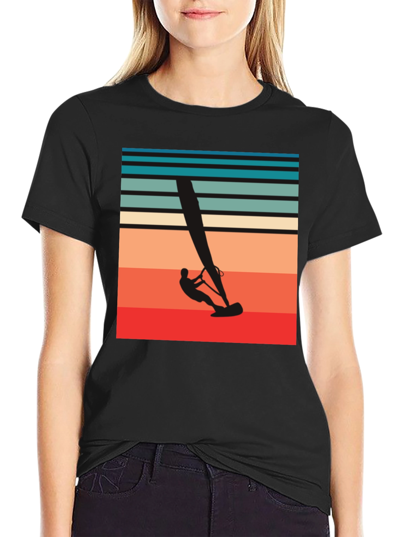 Retro Windsurfing T-Shirt