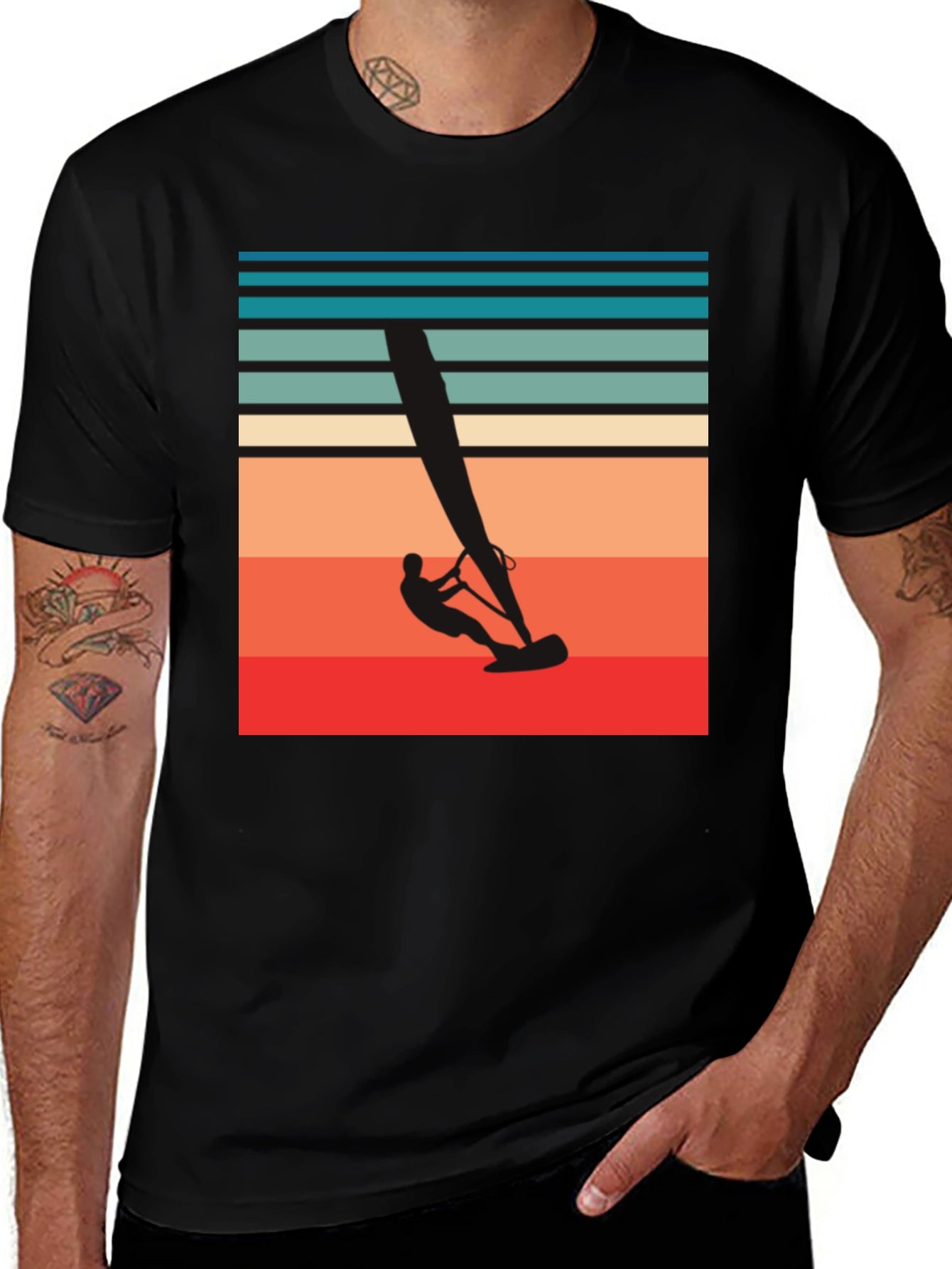 Retro Windsurfing T-Shirt