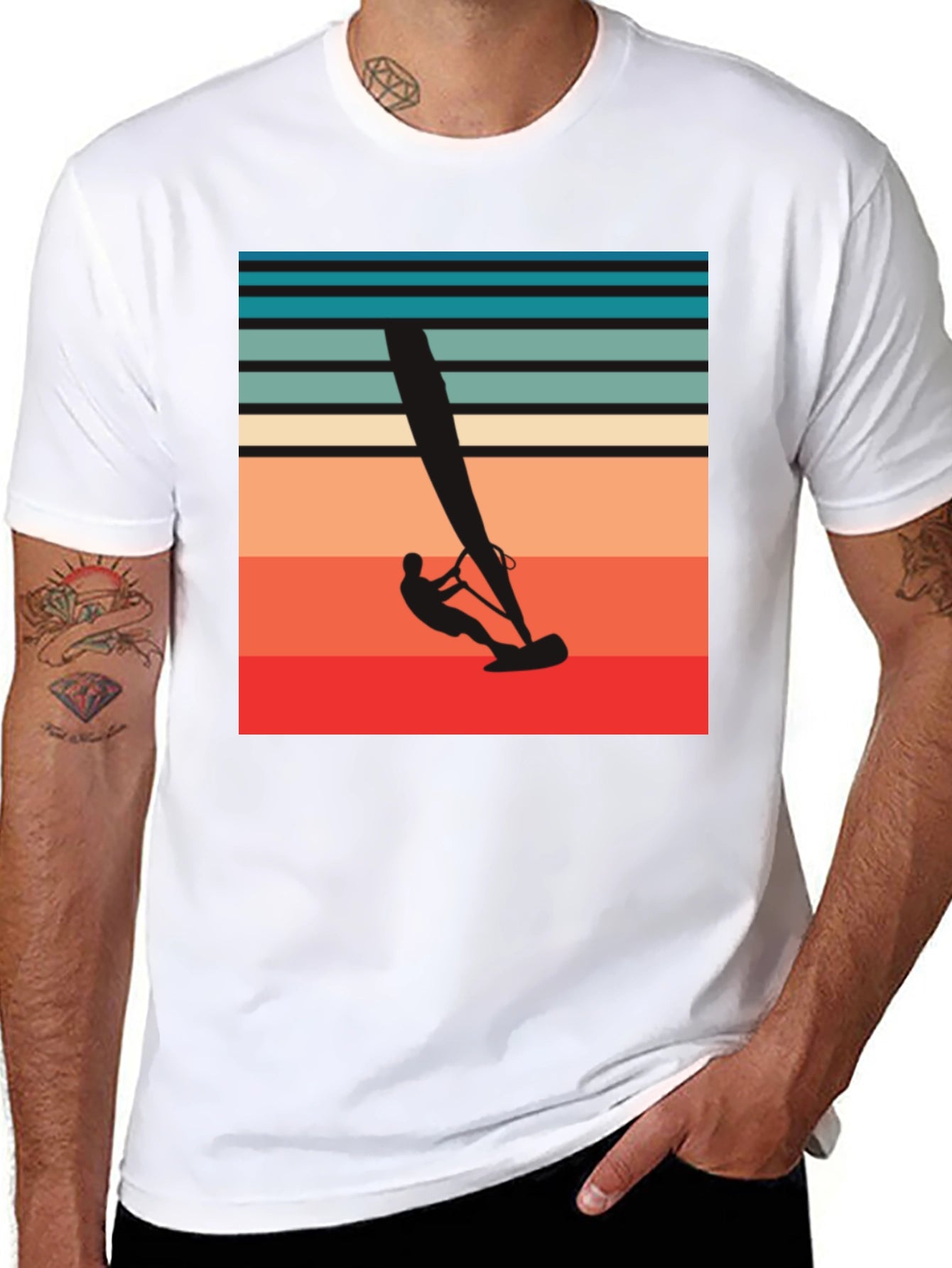 Retro Windsurfing T-Shirt