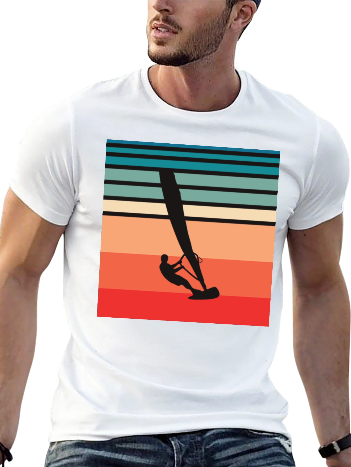 Retro Windsurfing T-Shirt