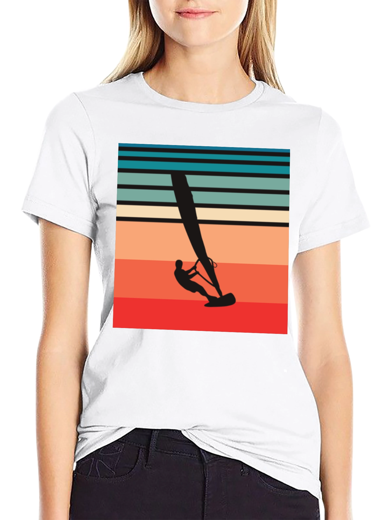 Retro Windsurfing T-Shirt
