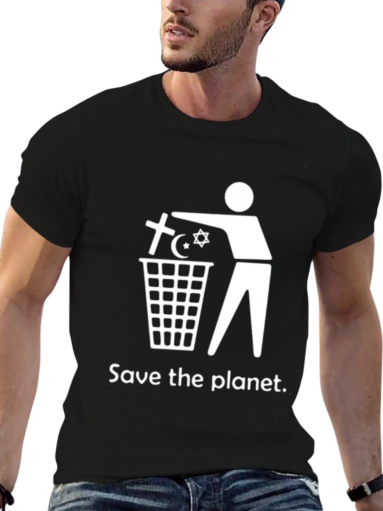 Save the Planet Anti-Religion T-Shirt