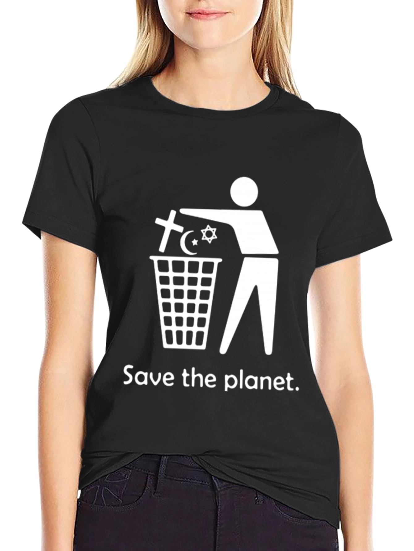 Save the Planet Anti-Religion T-Shirt