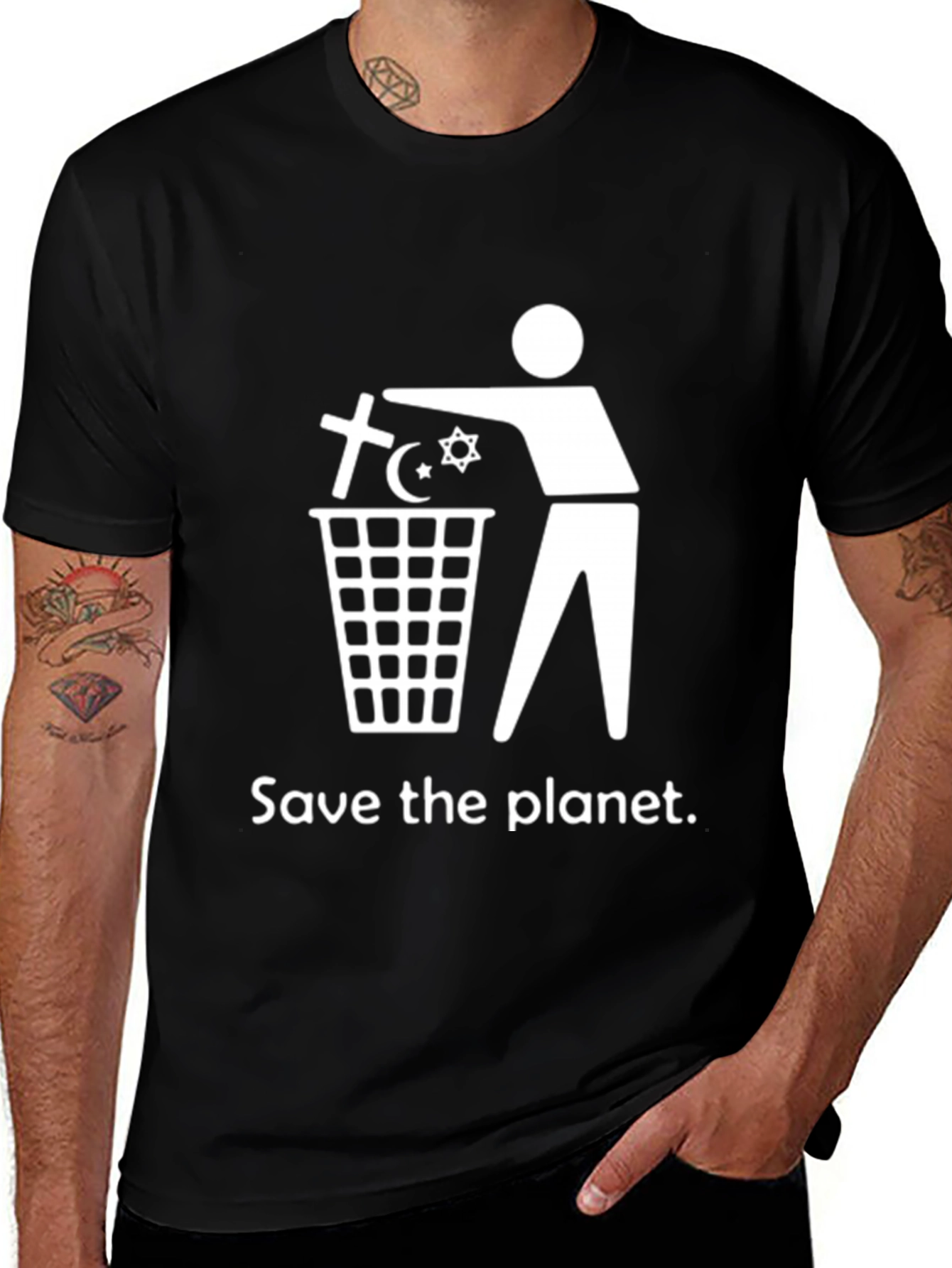 Save the Planet Anti-Religion T-Shirt