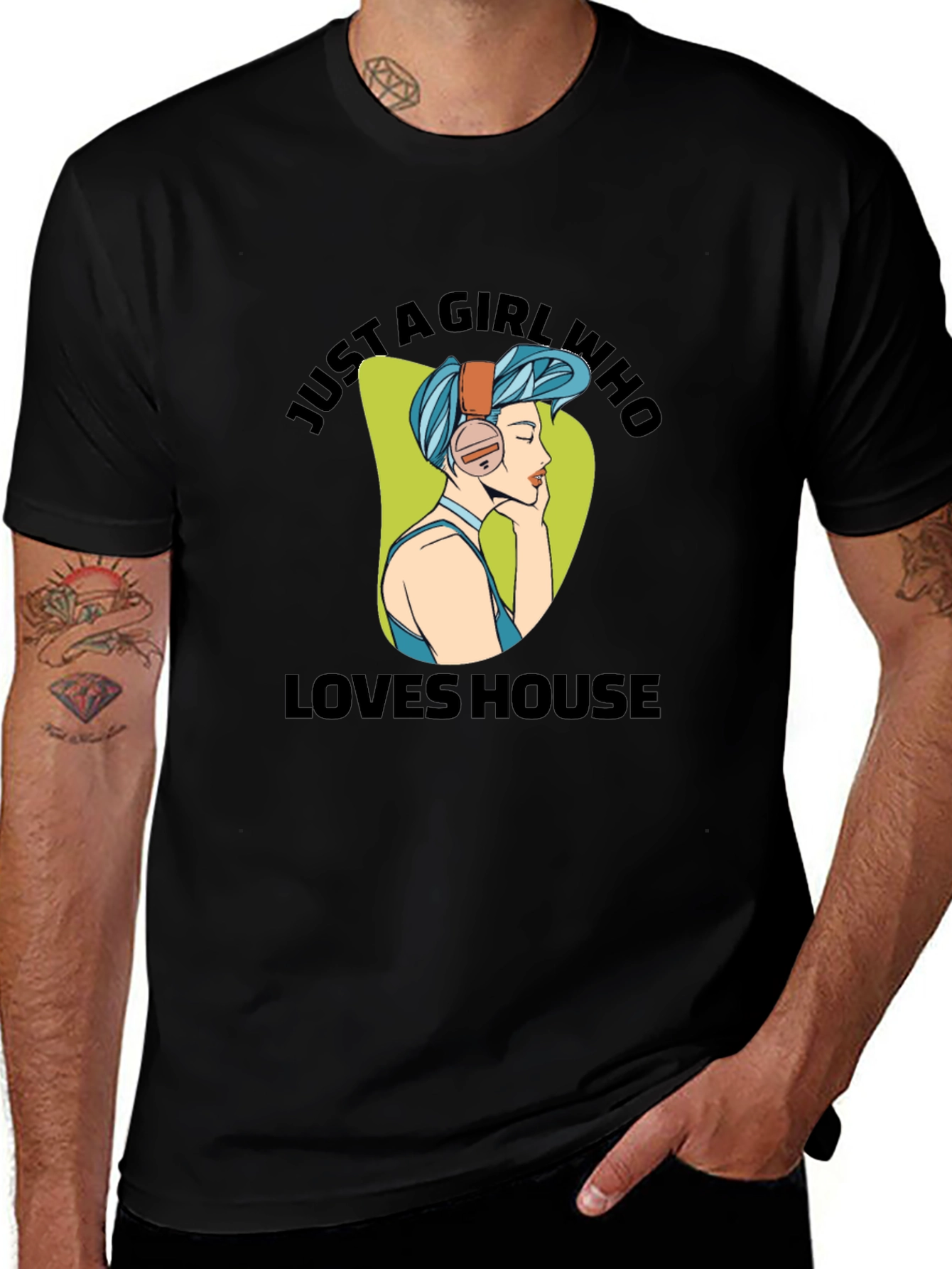 Just A Girl Who Loves House Music T-Shirt