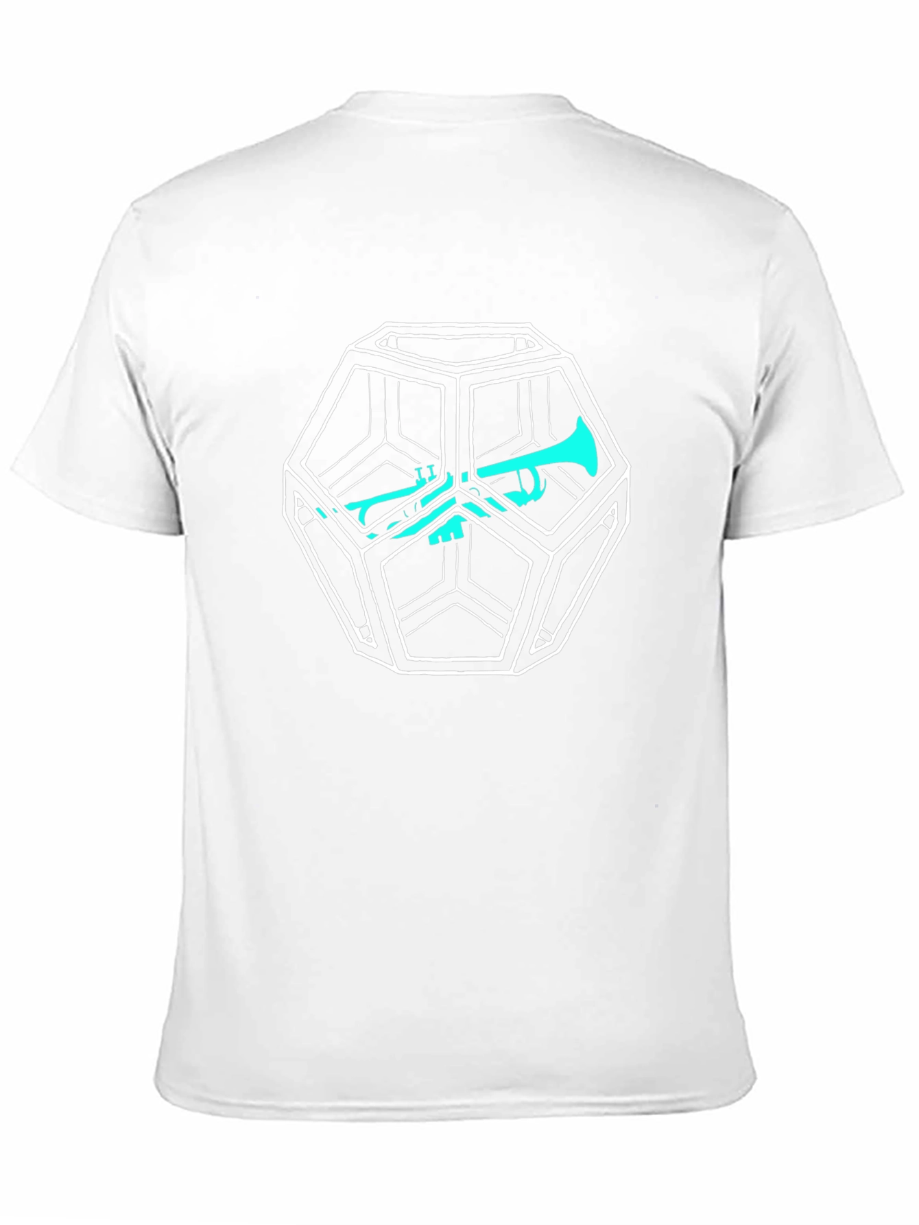 Geometric Trumpet T-Shirt - Modern Music Tee