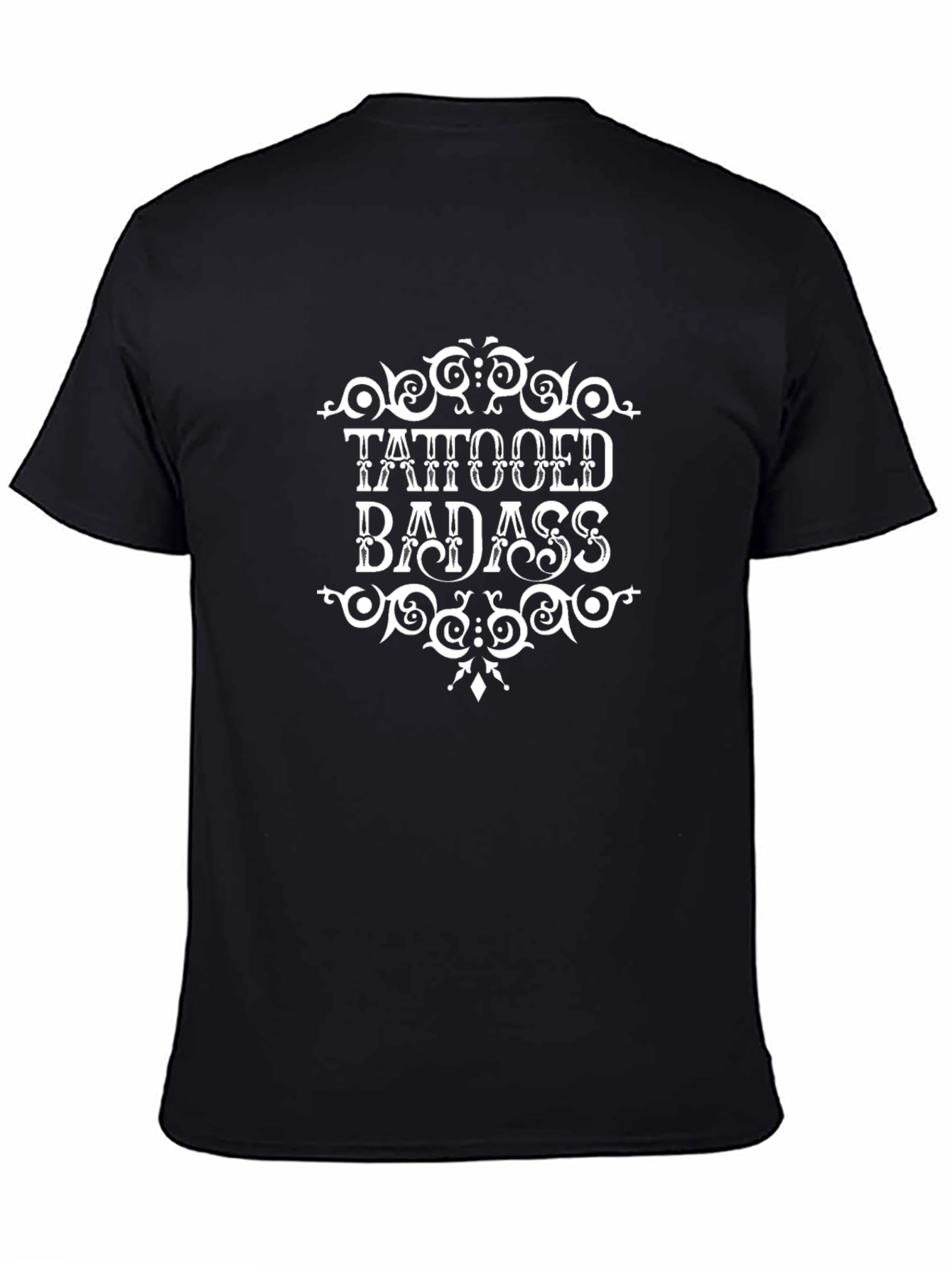 Tattooed Badass Black Graphic Tee