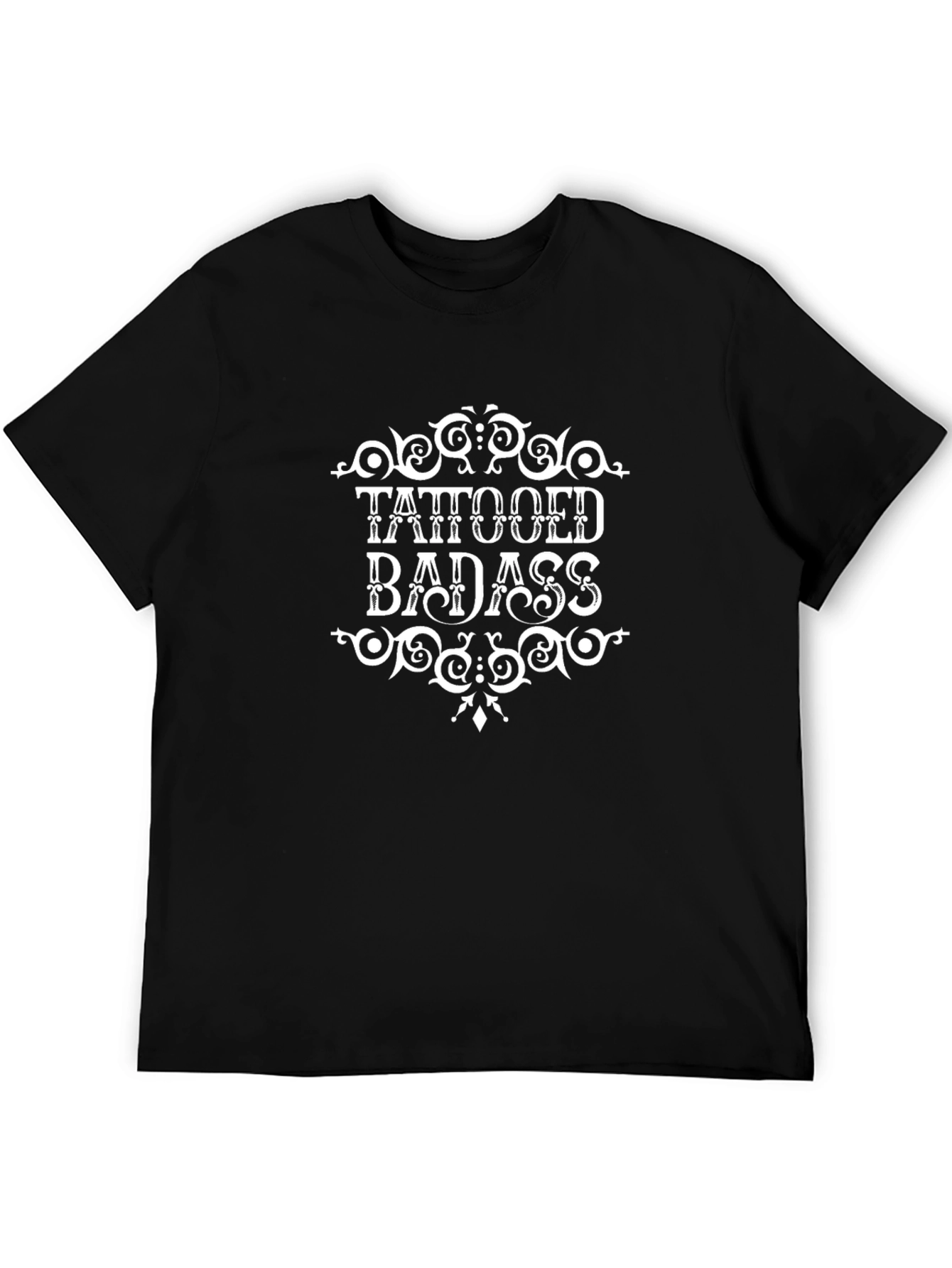 Tattooed Badass Black Graphic Tee