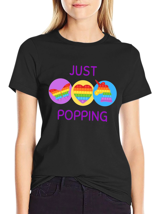 Just Popping Pop It Graphic T-Shirt