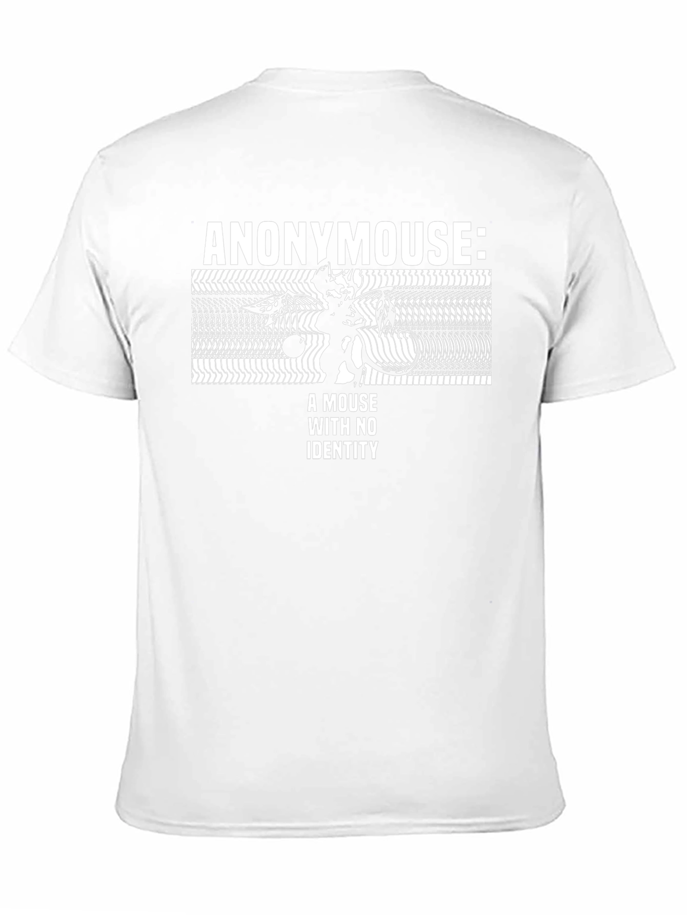 Anonymouse T-Shirt: A Mouse With No Identity Black Tee