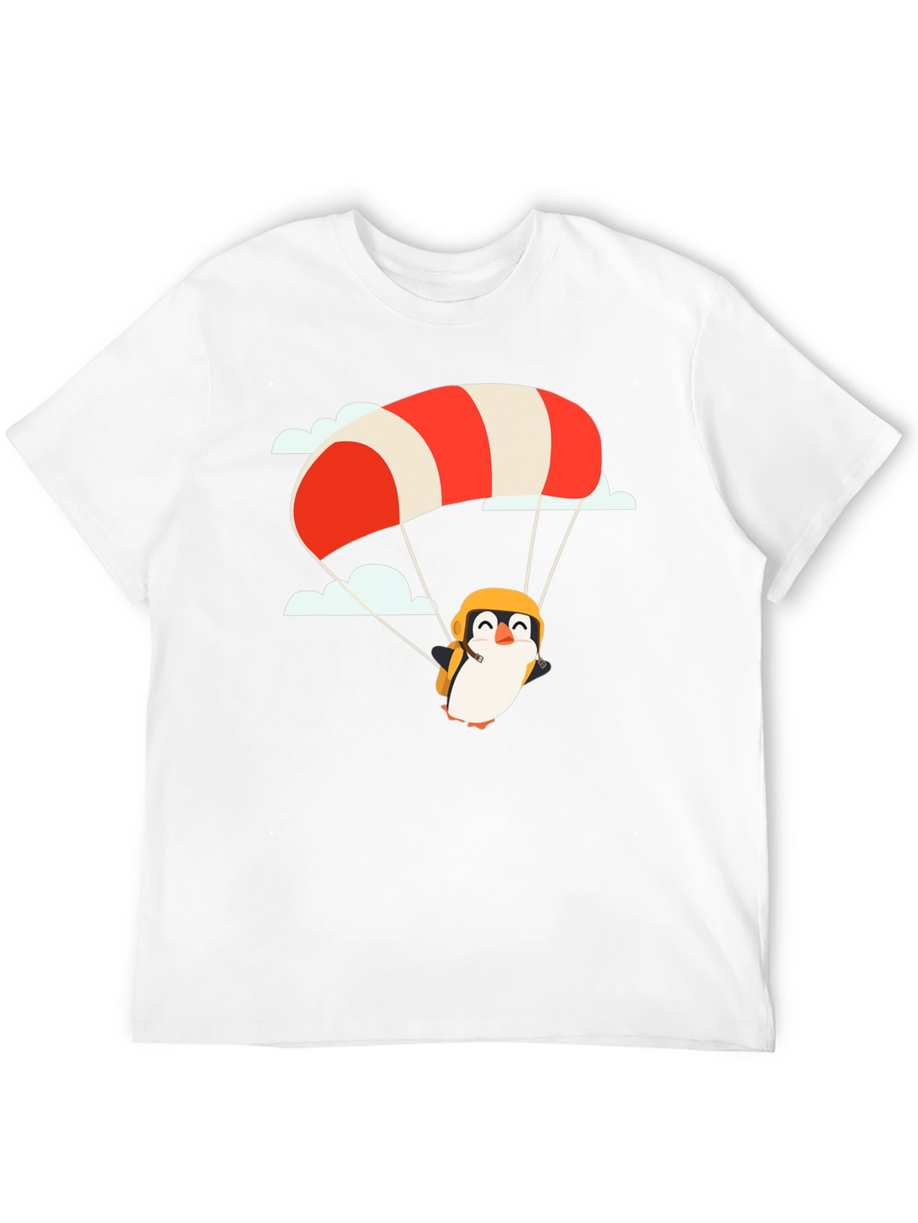 Penguin Parachute Black T-Shirt