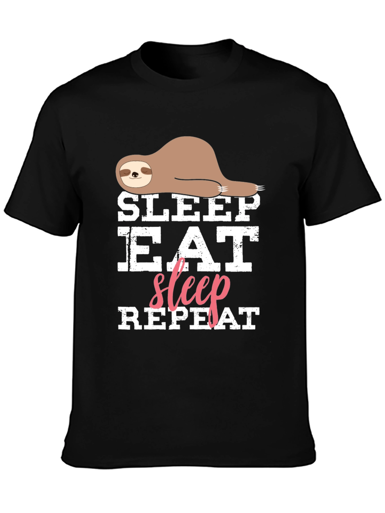Sleep Eat Sleep Repeat Sloth T-Shirt