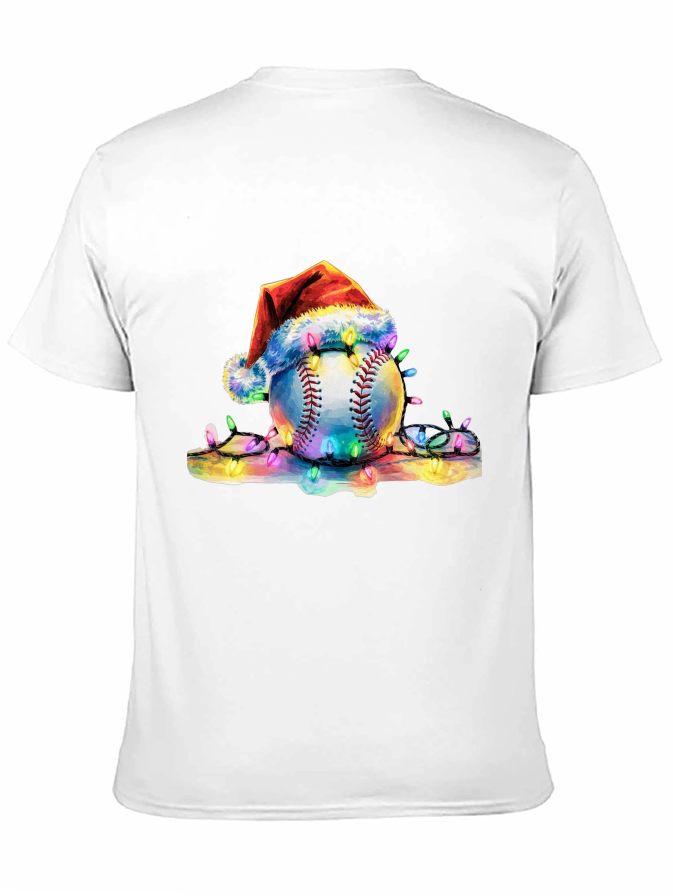 Festive Baseball Santa Hat T-Shirt