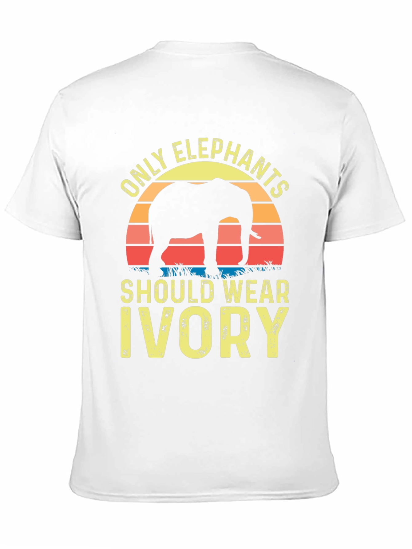 Elephant Ivory Awareness T-Shirt - Black
