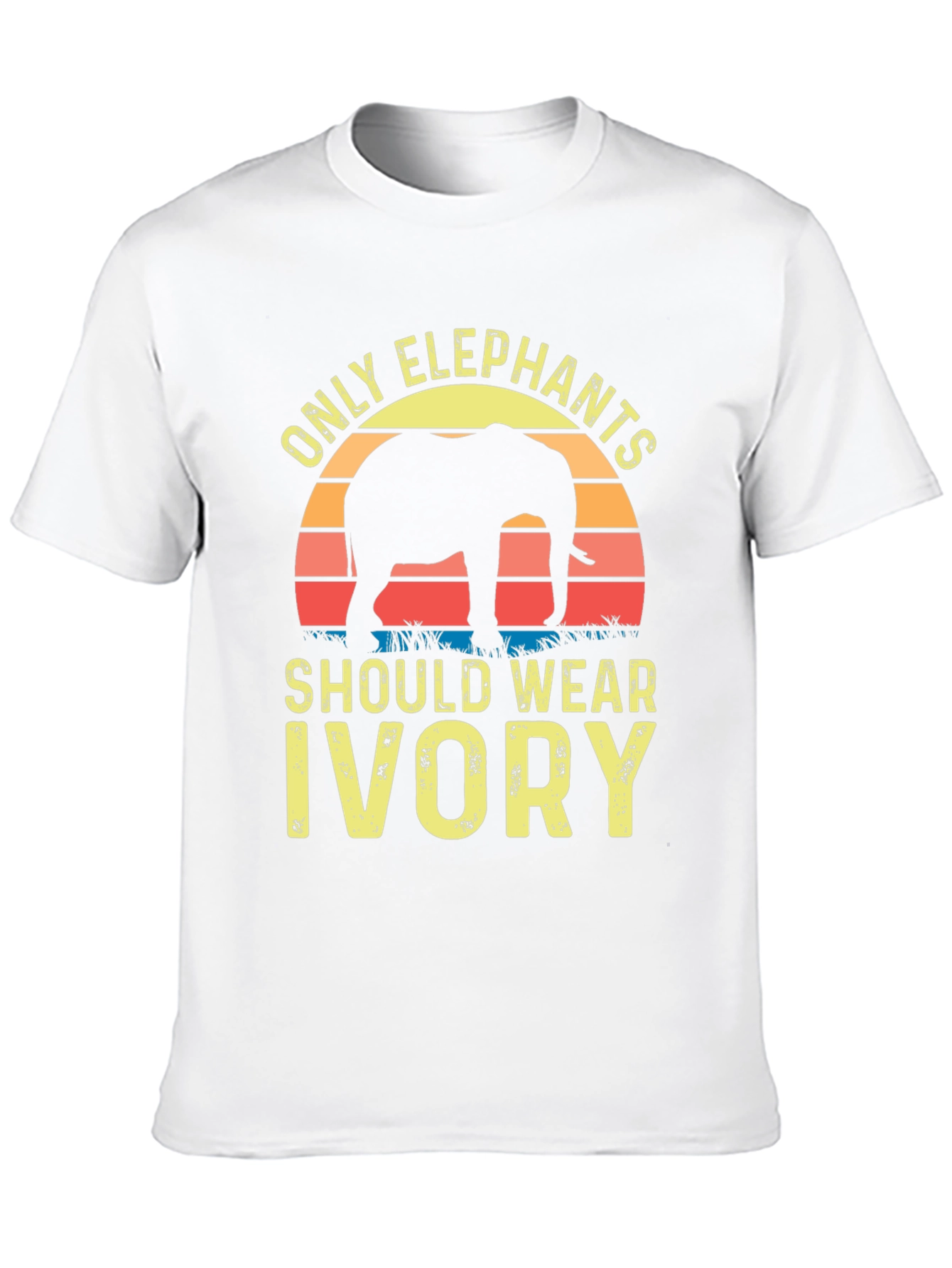 Elephant Ivory Awareness T-Shirt - Black