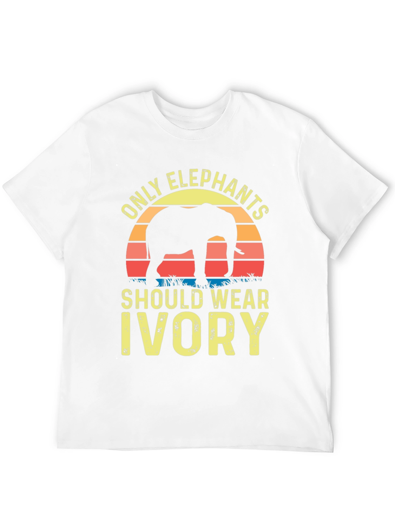 Elephant Ivory Awareness T-Shirt - Black