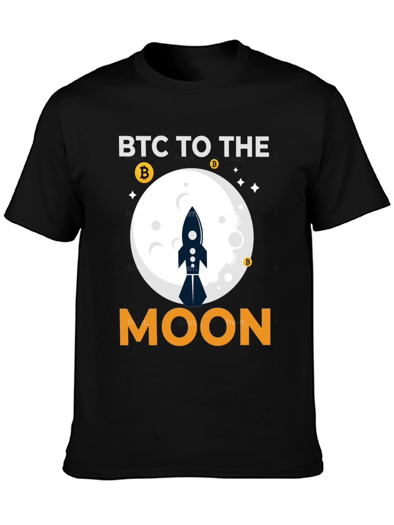 BTC To The Moon Crypto T-Shirt