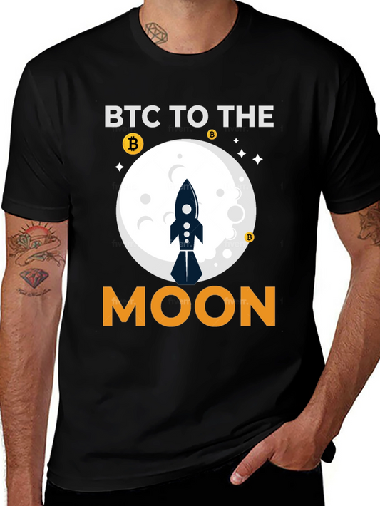 BTC To The Moon Crypto T-Shirt