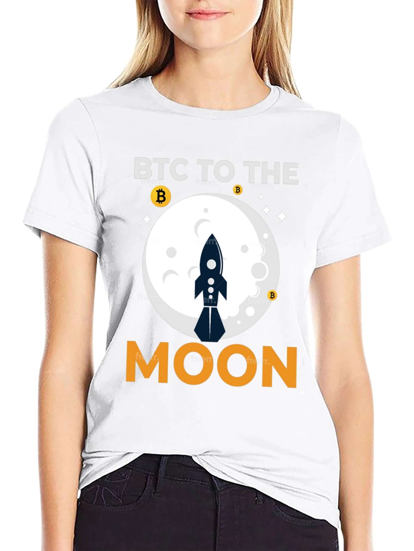 BTC To The Moon Crypto T-Shirt