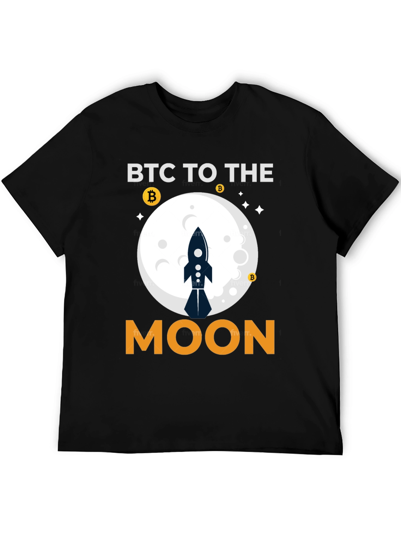 BTC To The Moon Crypto T-Shirt