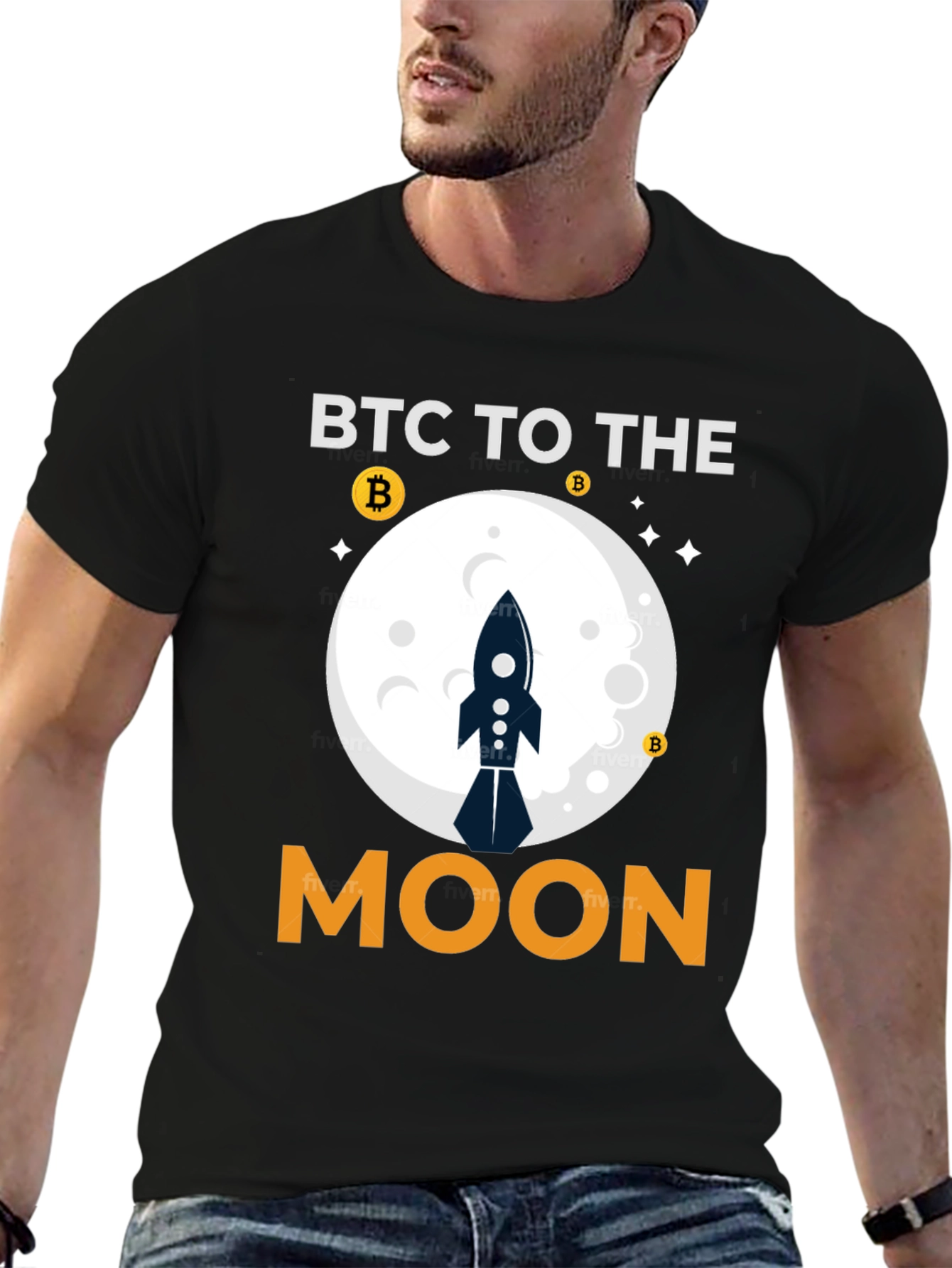 BTC To The Moon Crypto T-Shirt