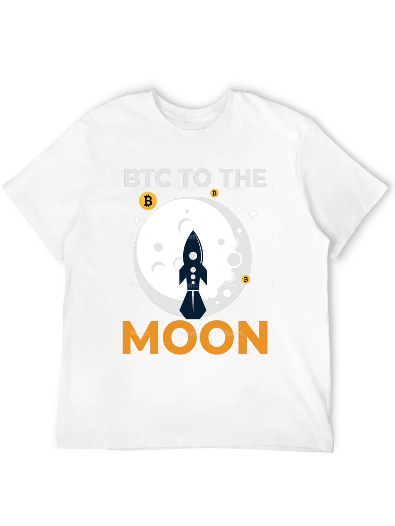 BTC To The Moon Crypto T-Shirt
