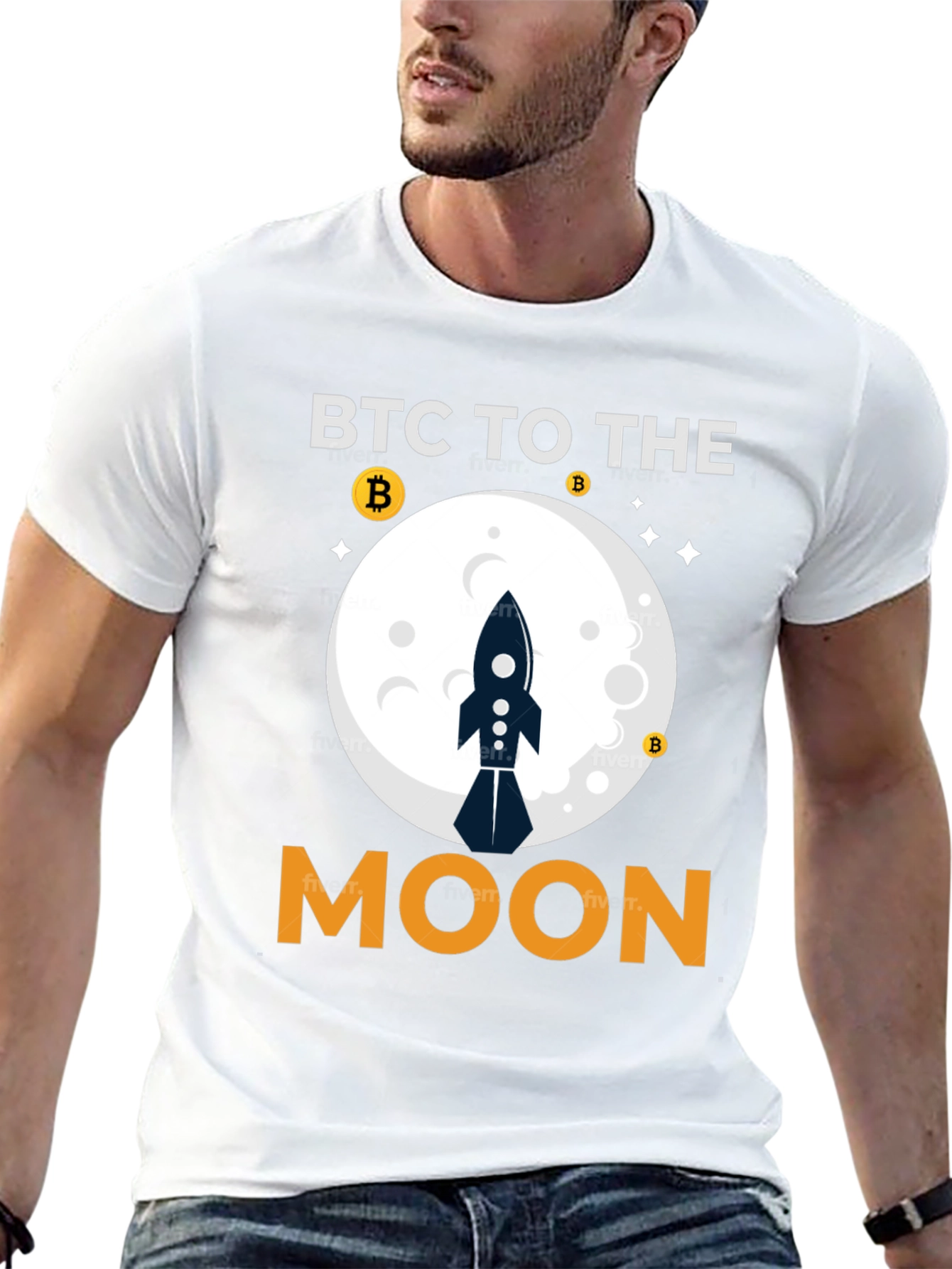 BTC To The Moon Crypto T-Shirt