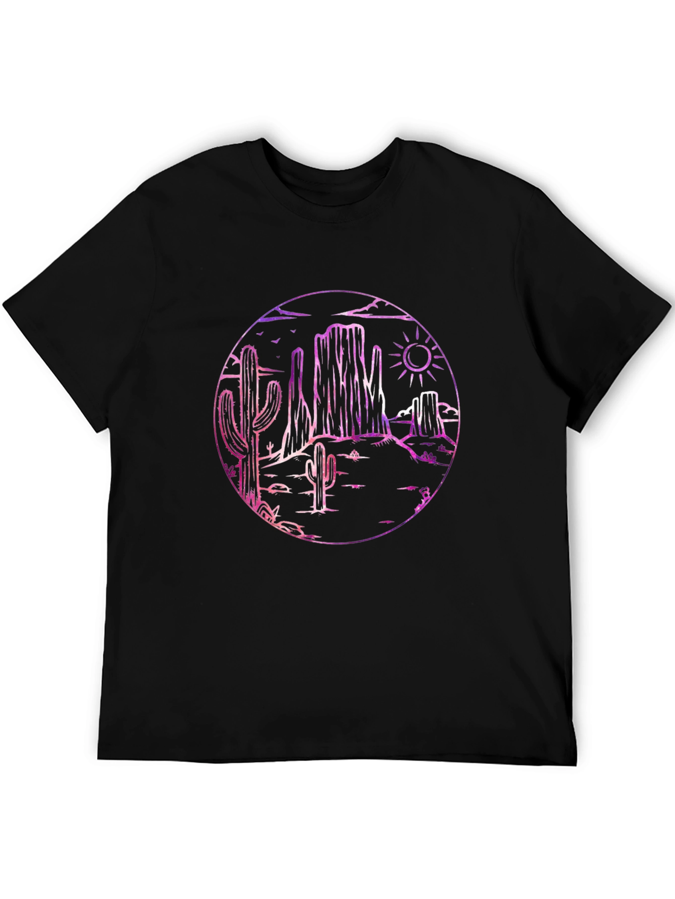 Desert Scene Black T-Shirt