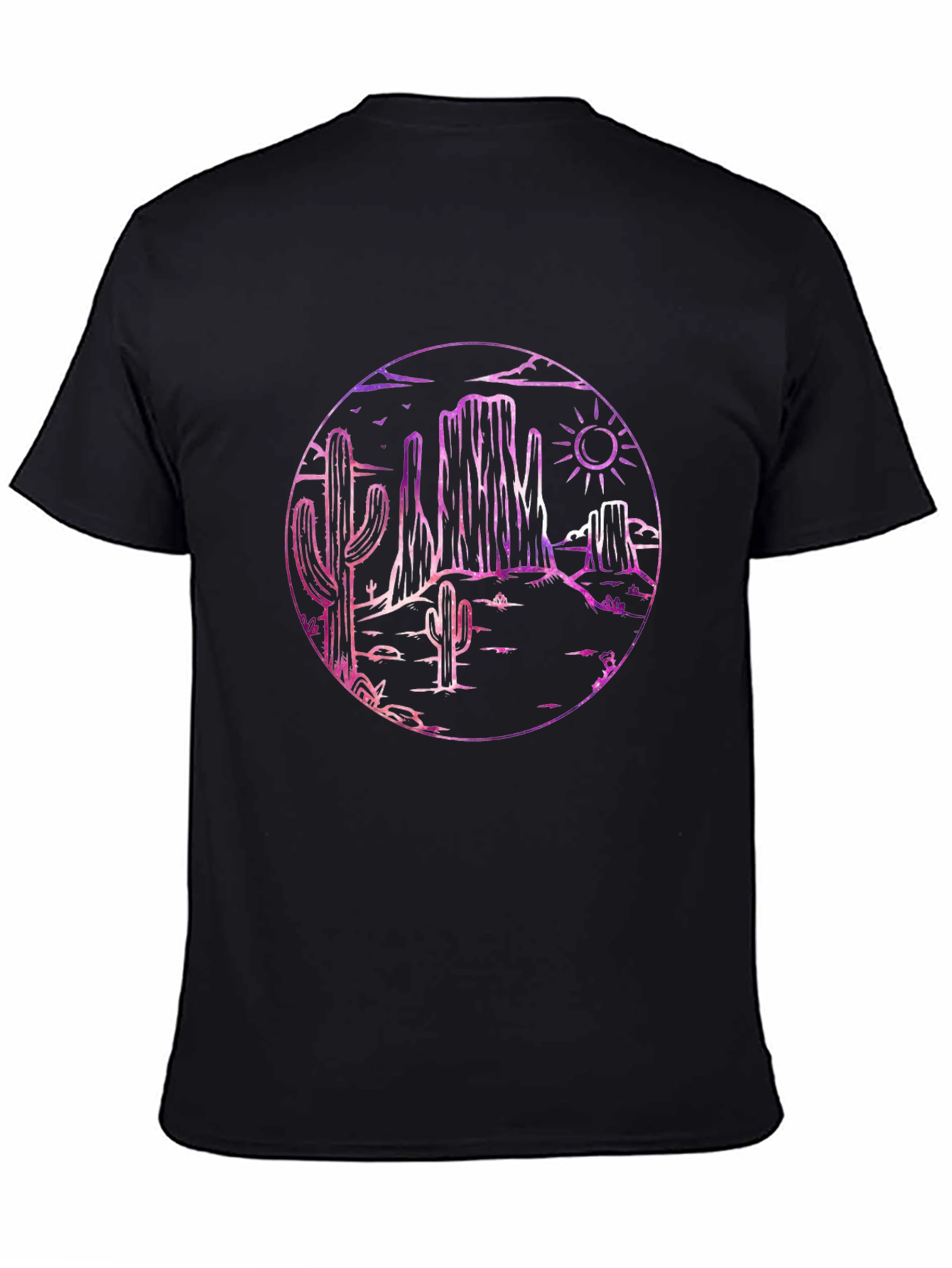 Desert Scene Black T-Shirt