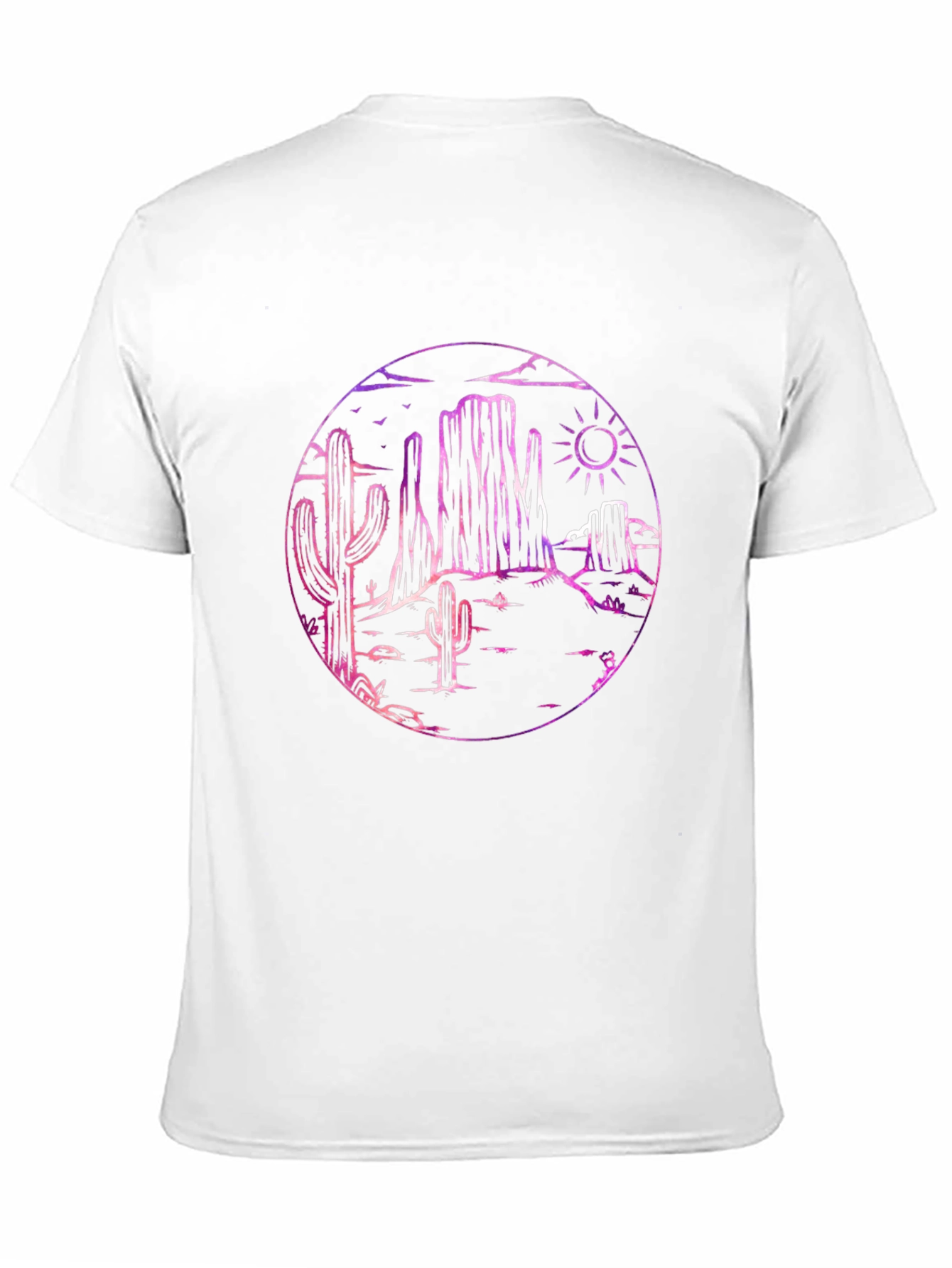 Desert Scene Black T-Shirt