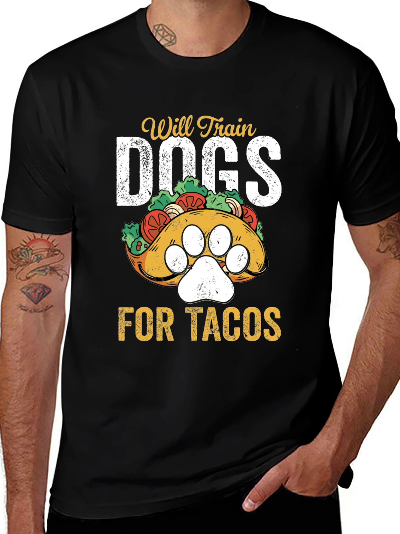 Will Train Dogs for Tacos T-Shirt