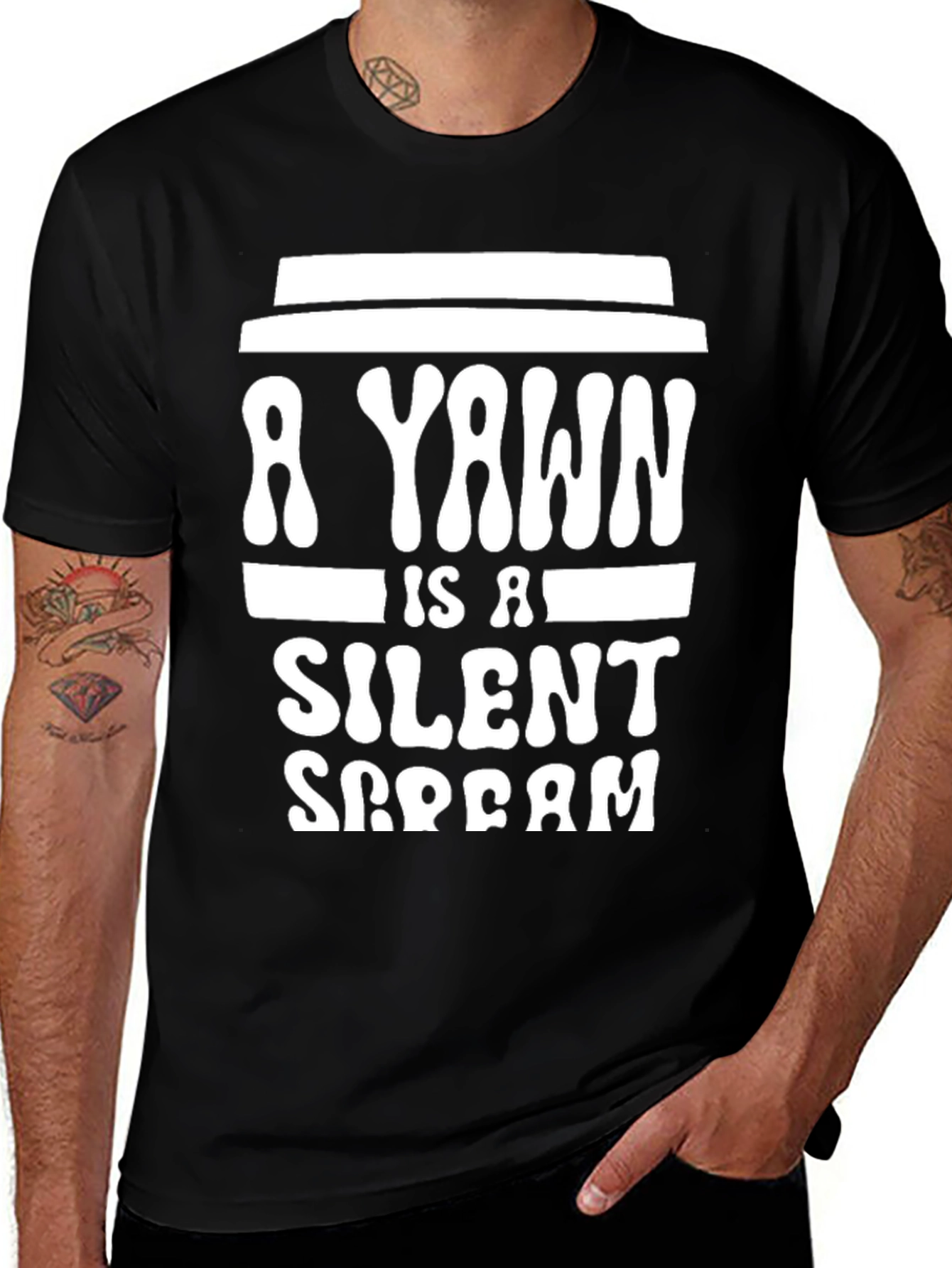 Yawn is a Silent Scream Graphic Tee