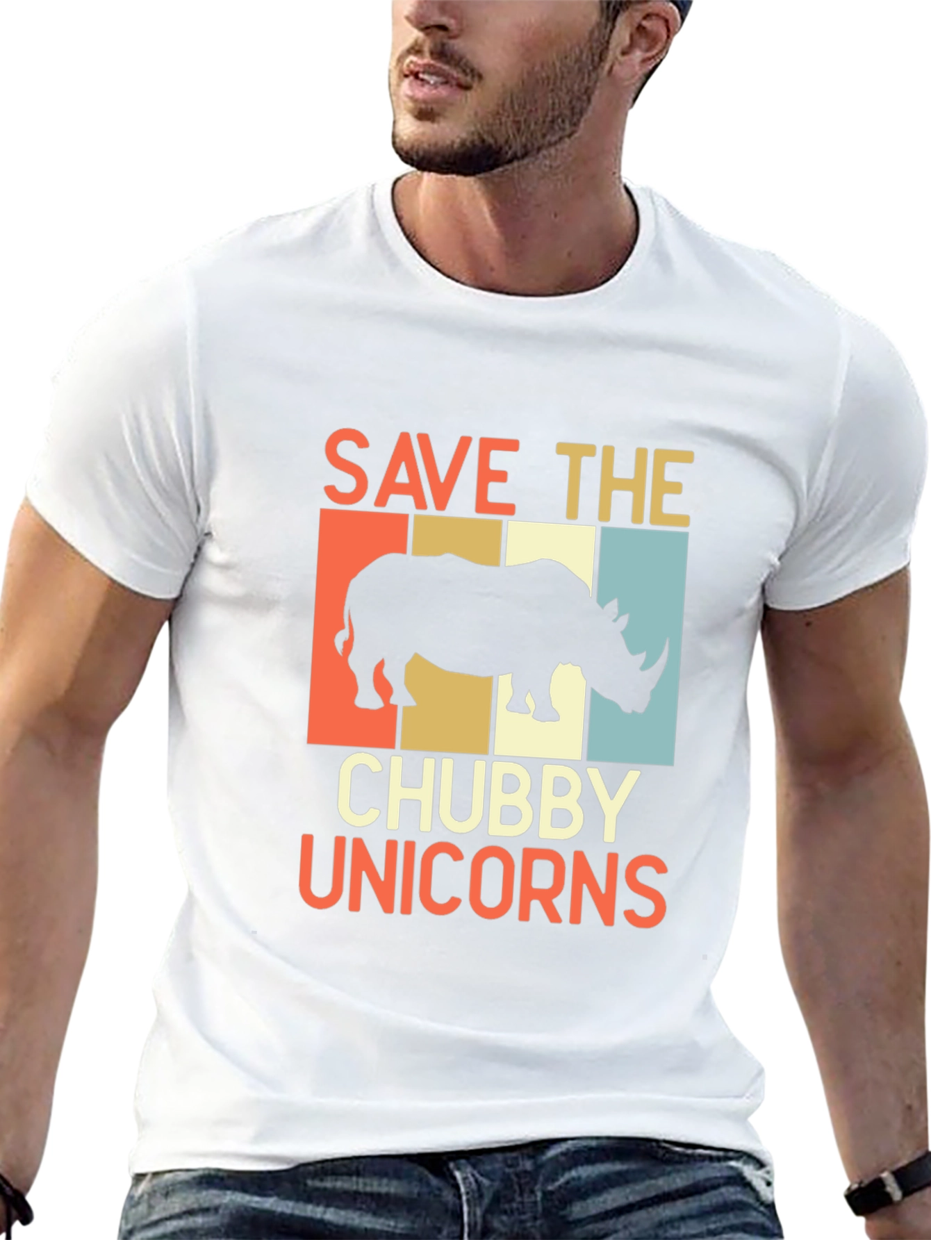 Save the Chubby Unicorns Graphic Tee