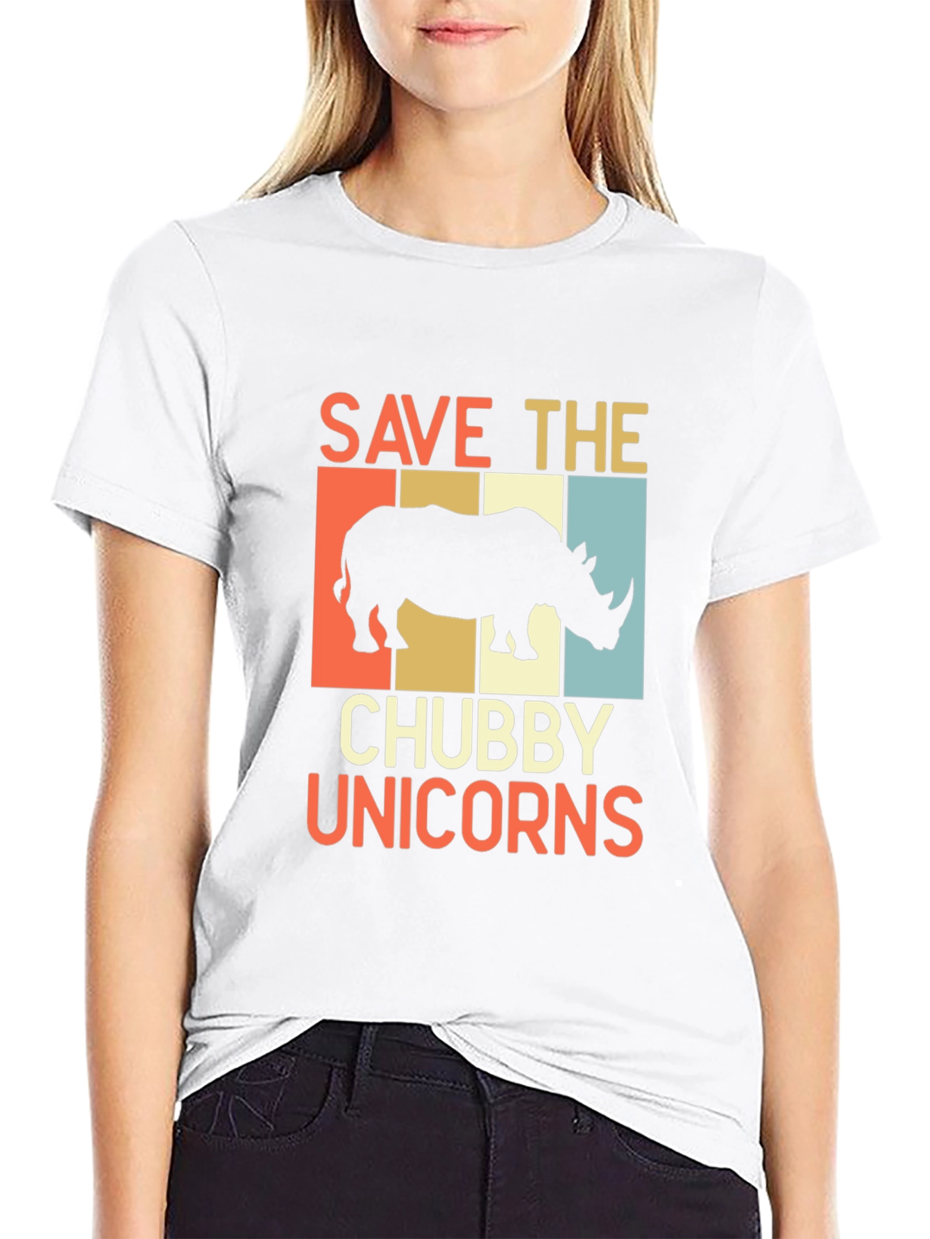 Save the Chubby Unicorns Graphic Tee