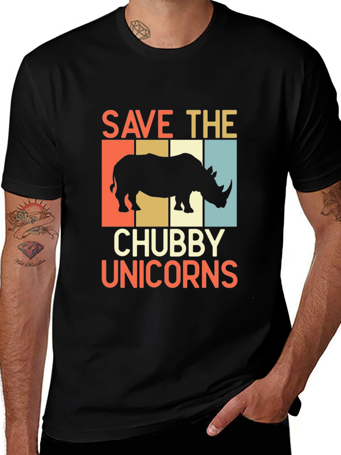 Save the Chubby Unicorns Graphic Tee